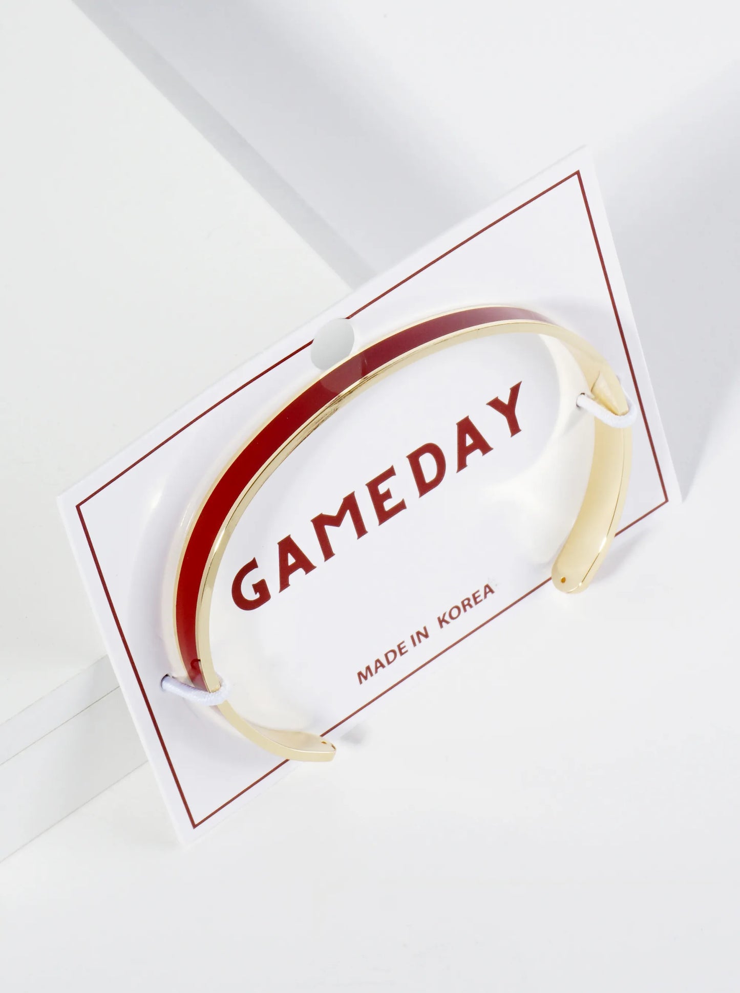 18K Gold Dipped Enamel Color Game Day Cuff Bracelet