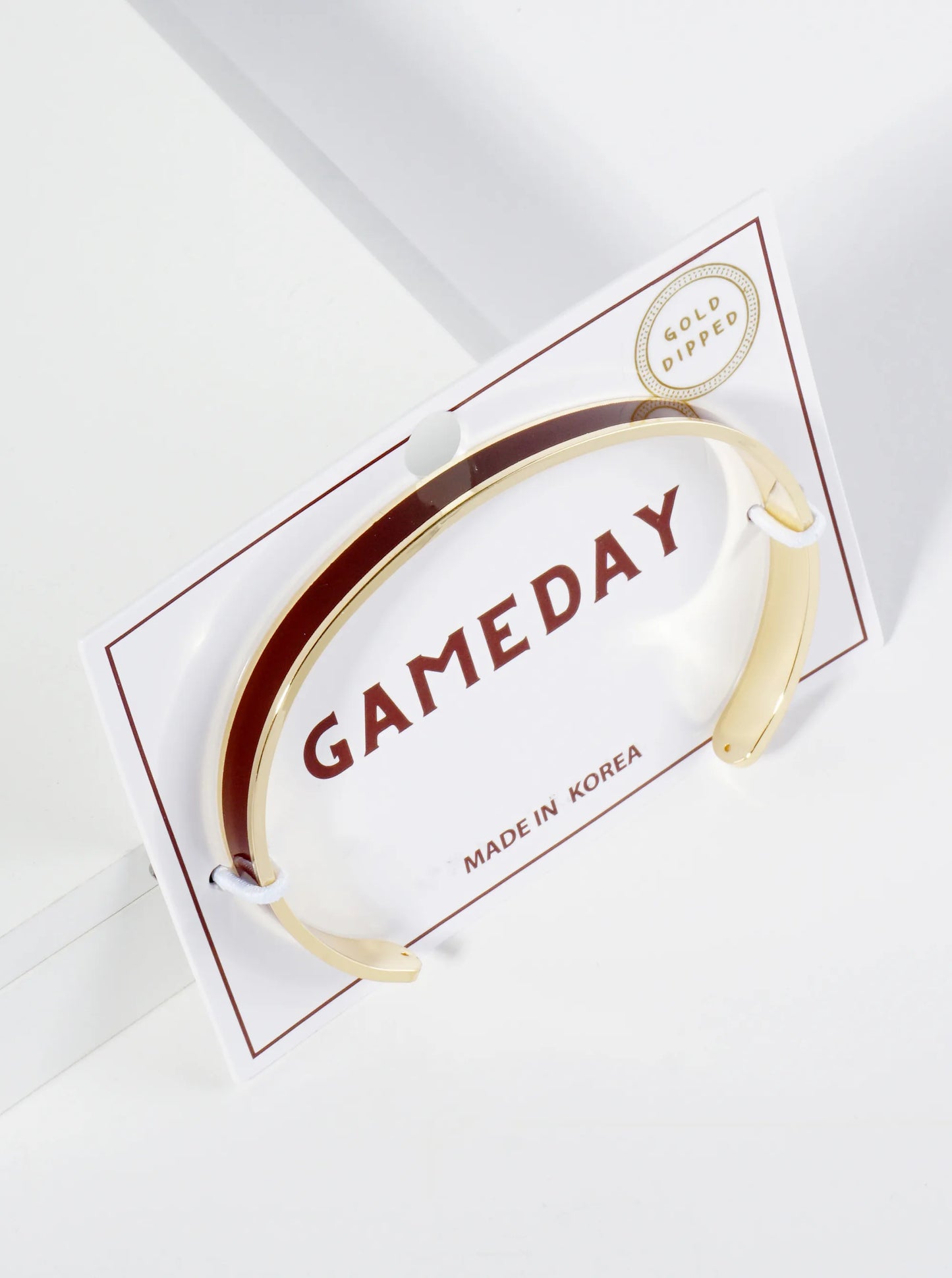 18K Gold Dipped Enamel Color Game Day Cuff Bracelet