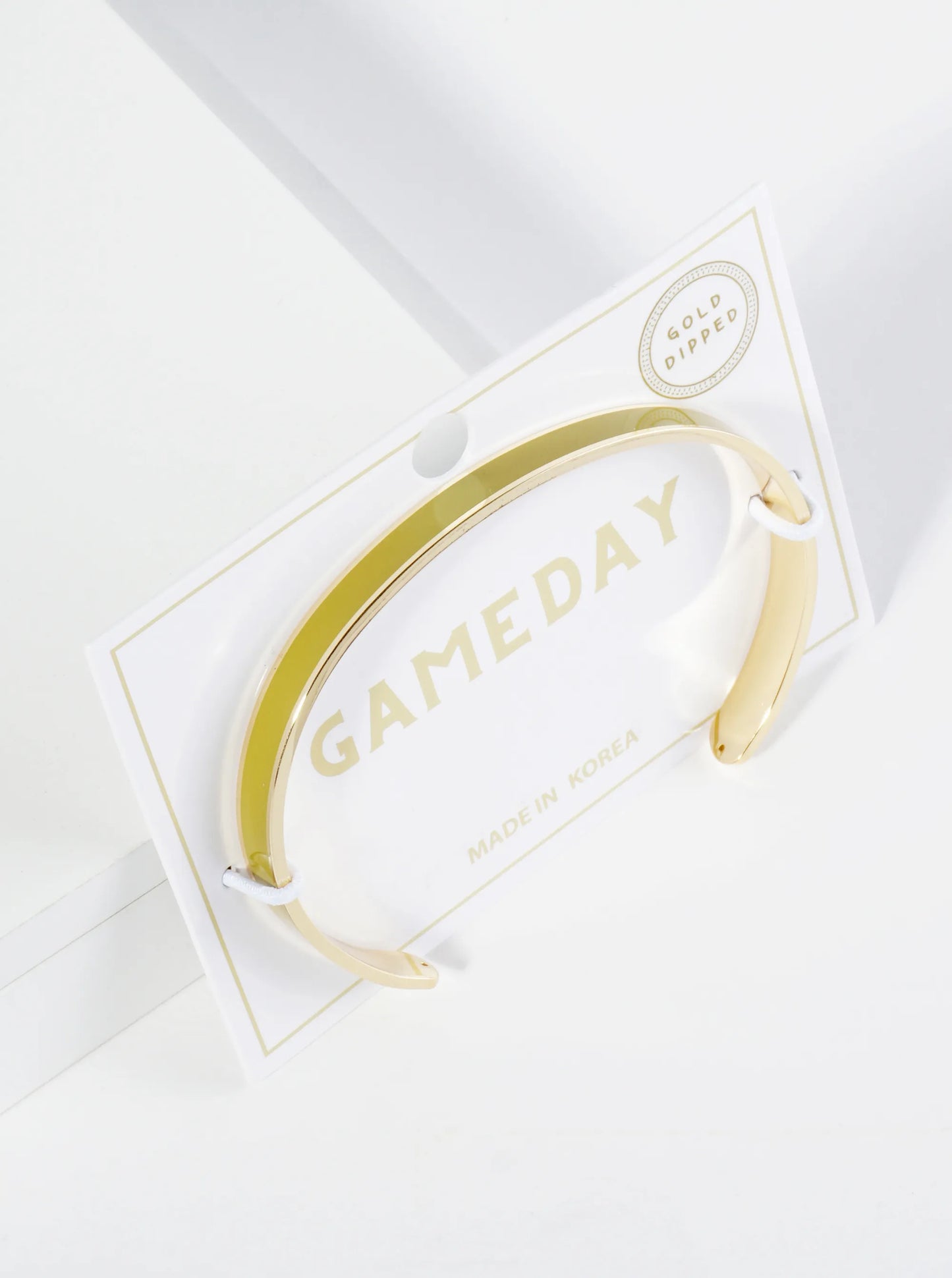 18K Gold Dipped Enamel Color Game Day Cuff Bracelet
