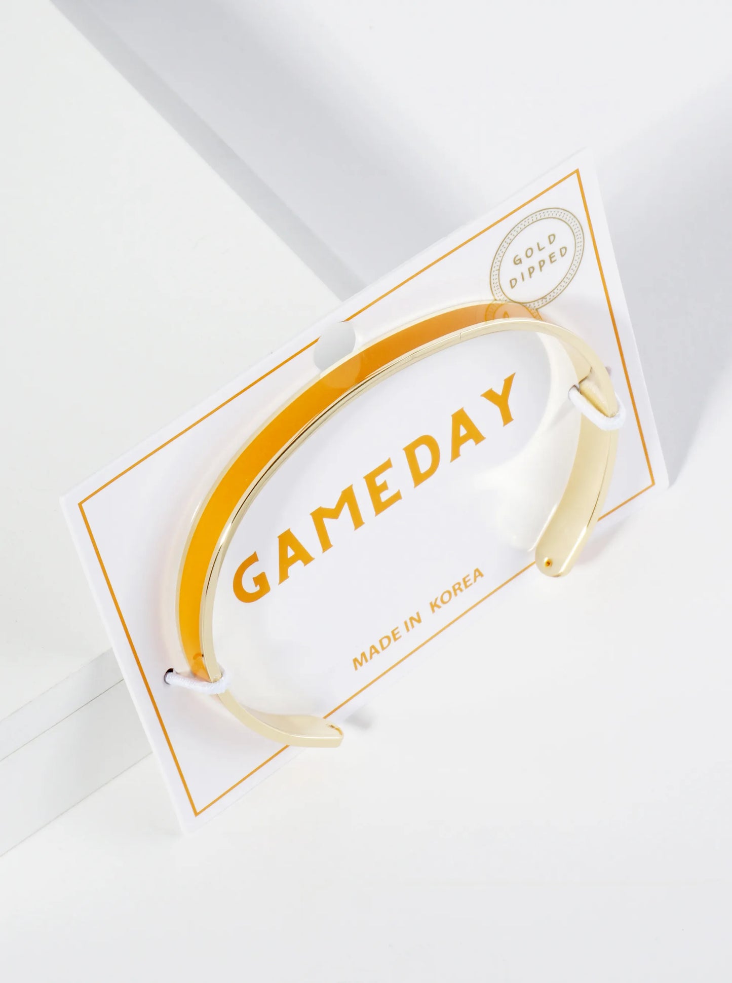 18K Gold Dipped Enamel Color Game Day Cuff Bracelet