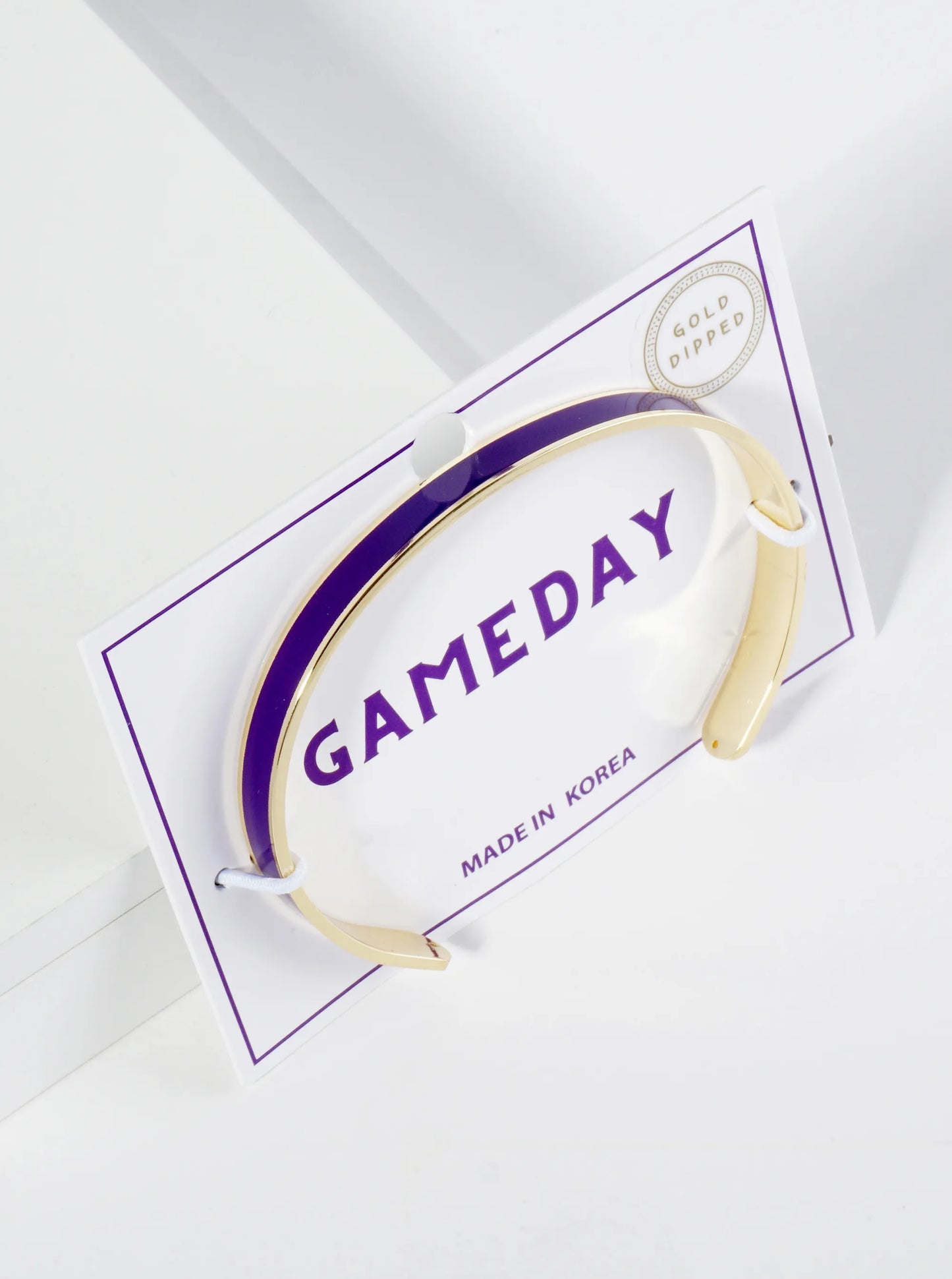 18K Gold Dipped Enamel Color Game Day Cuff Bracelet