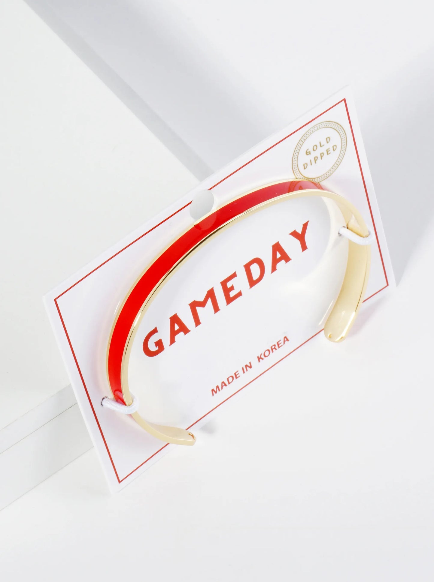 18K Gold Dipped Enamel Color Game Day Cuff Bracelet