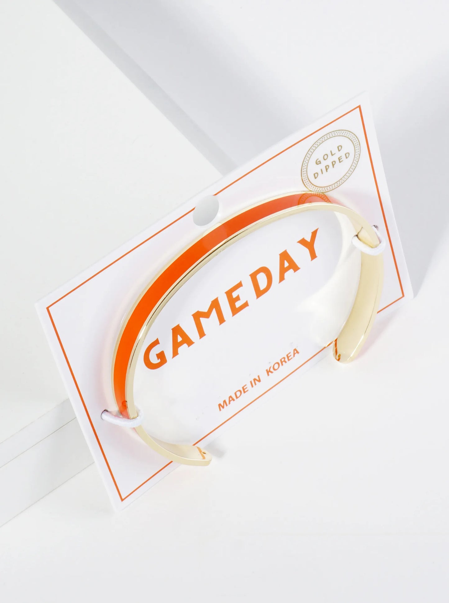 18K Gold Dipped Enamel Color Game Day Cuff Bracelet