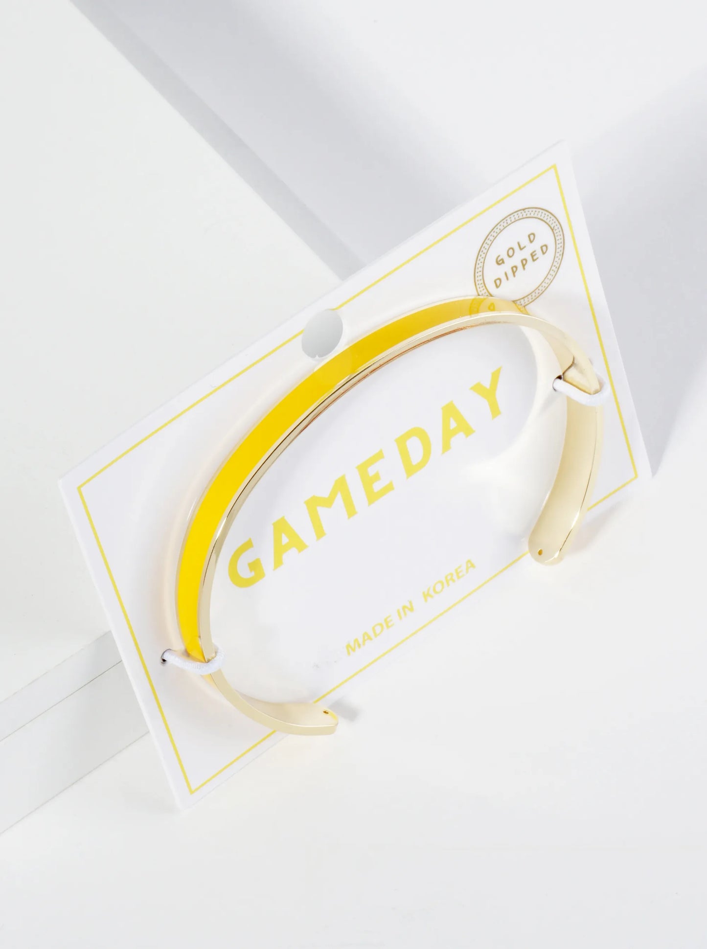 18K Gold Dipped Enamel Color Game Day Cuff Bracelet