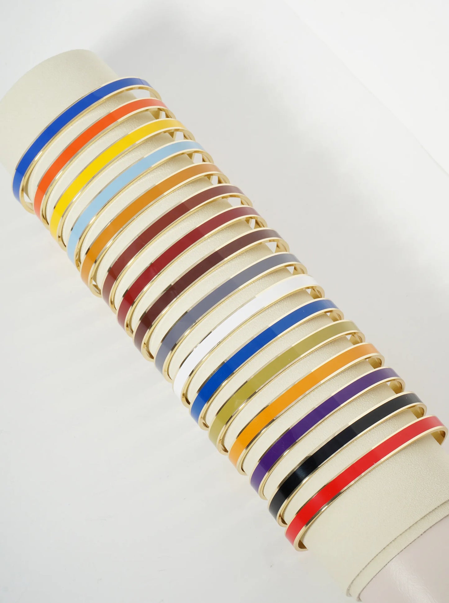 18K Gold Dipped Enamel Color Game Day Cuff Bracelet
