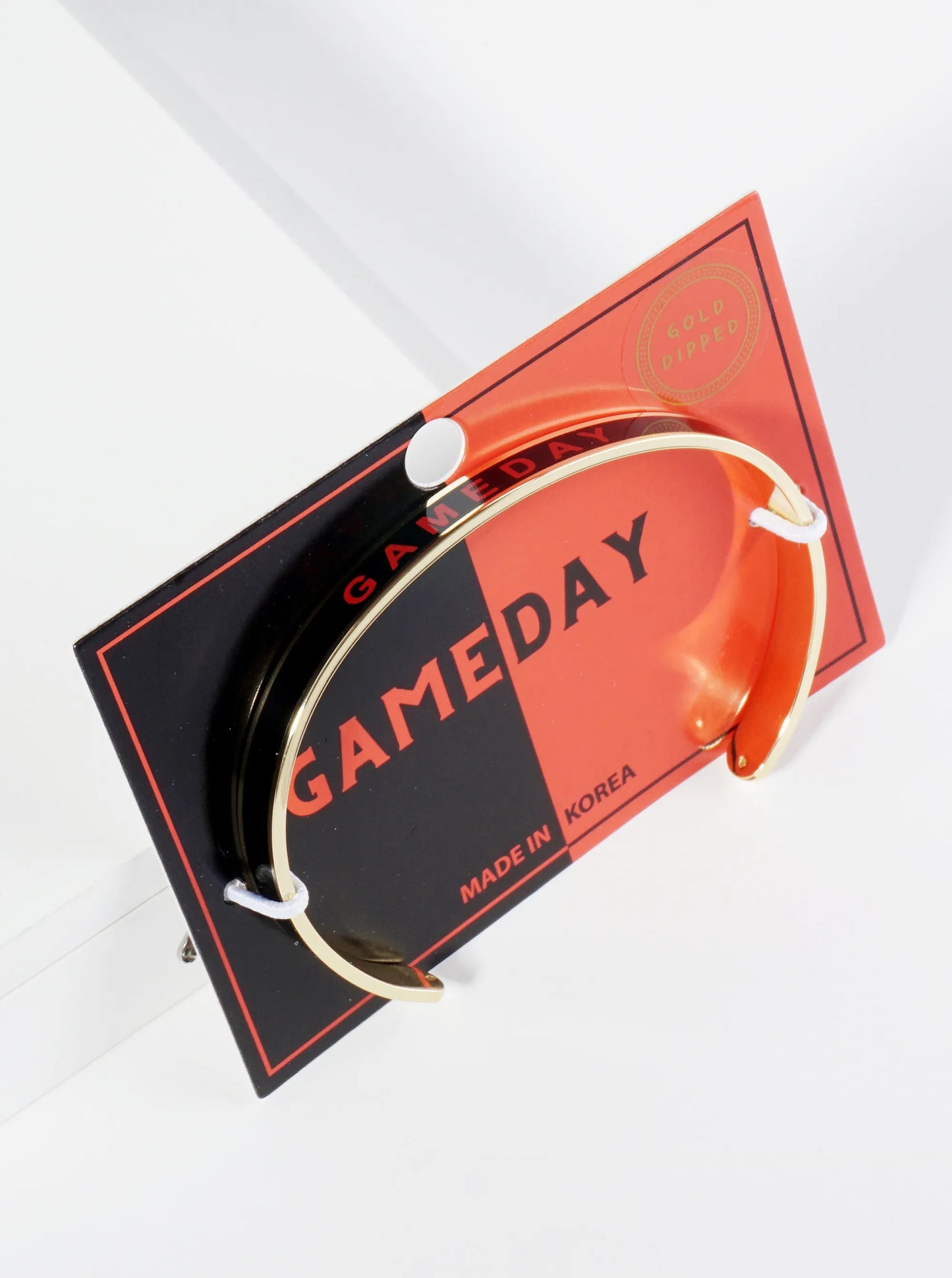 18K Gold Dipped Enamel Game Day Cuff Bracelet