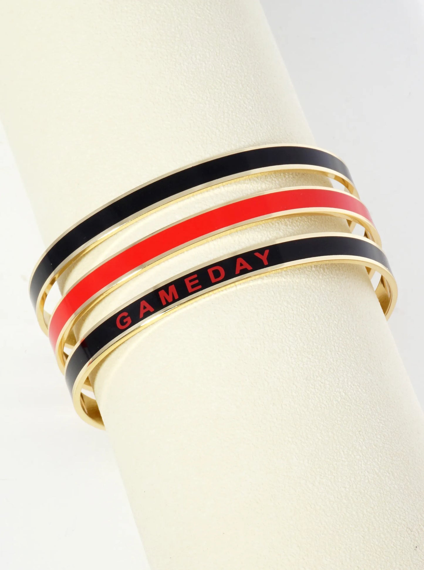 18K Gold Dipped Enamel Game Day Cuff Bracelet