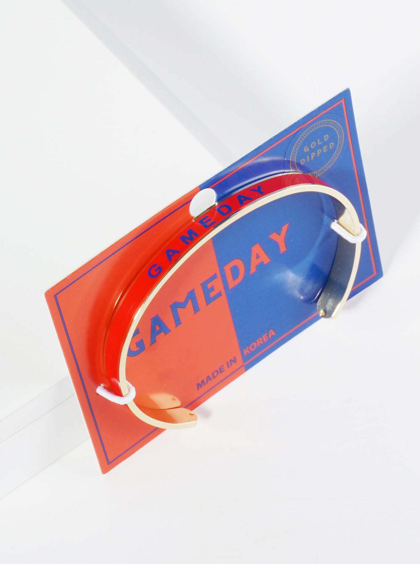 18K Gold Dipped Enamel Game Day Cuff Bracelet