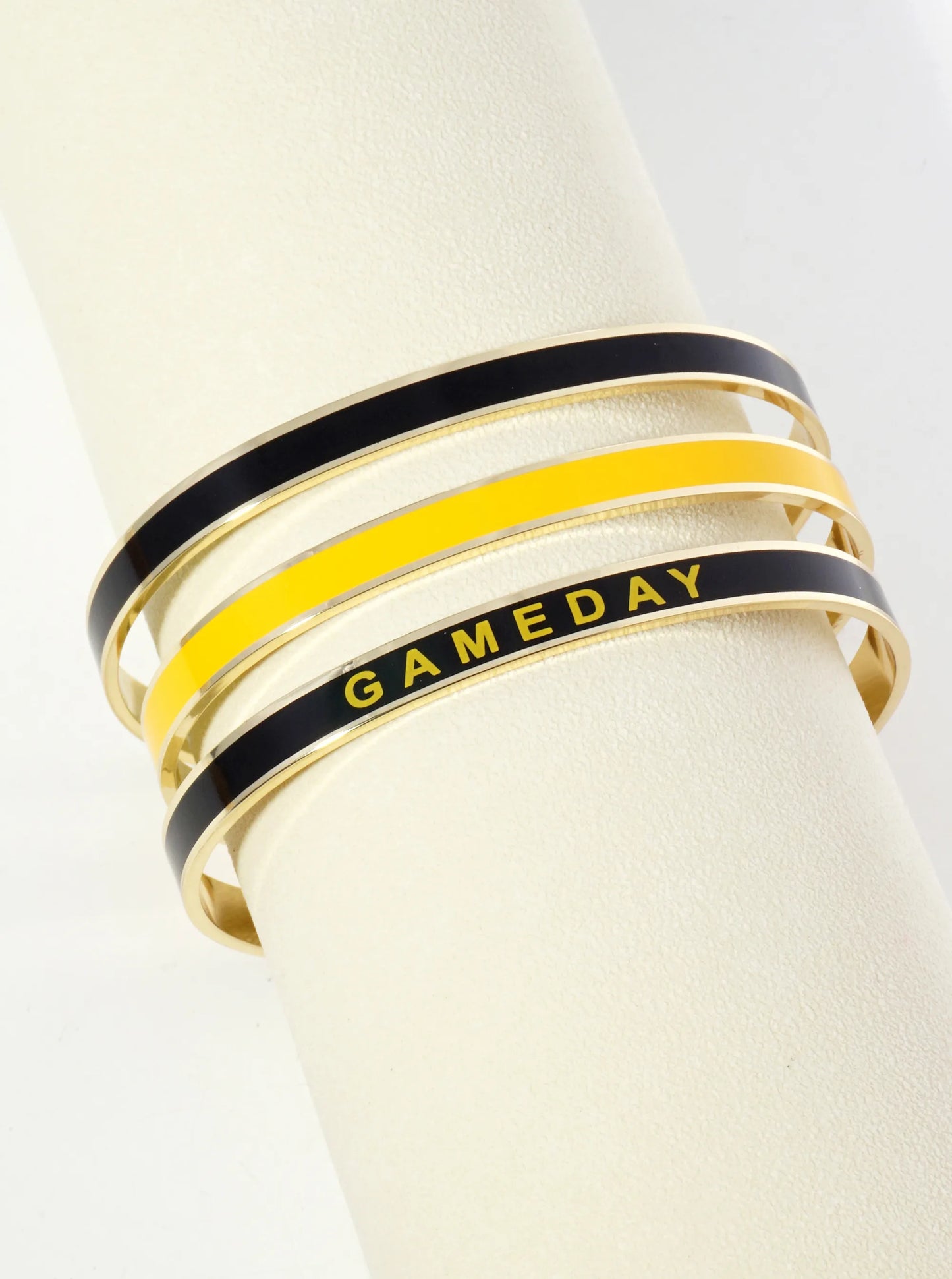 18K Gold Dipped Enamel Game Day Cuff Bracelet