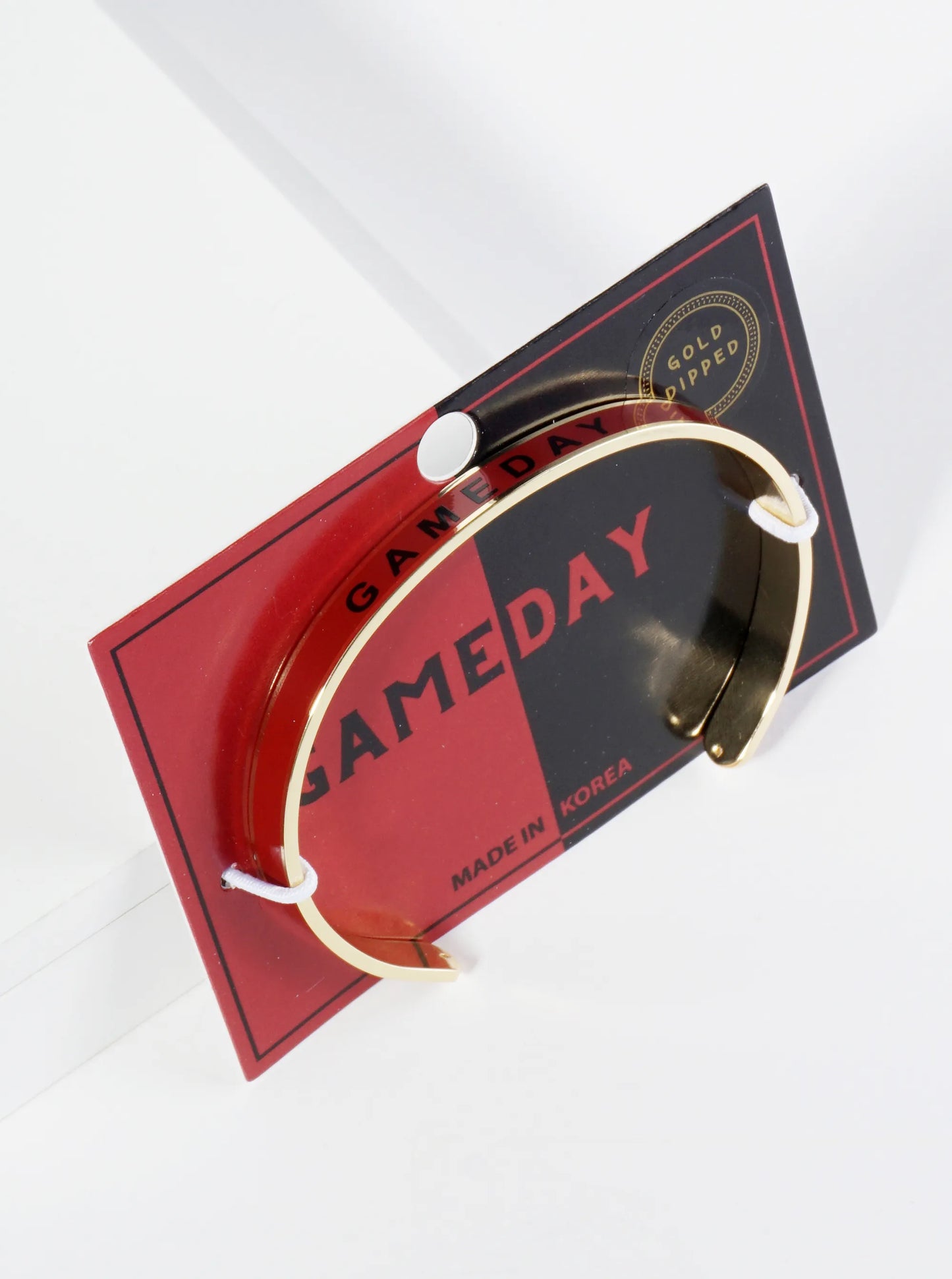 18K Gold Dipped Enamel Game Day Cuff Bracelet