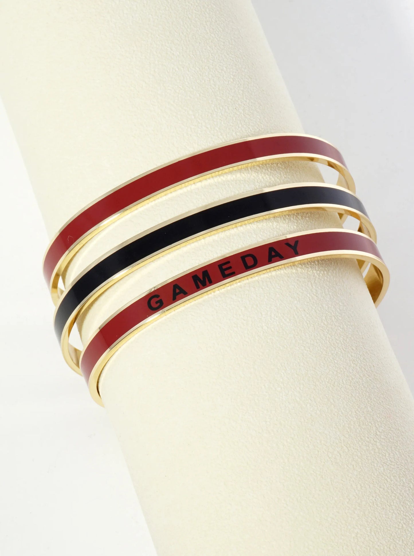 18K Gold Dipped Enamel Game Day Cuff Bracelet