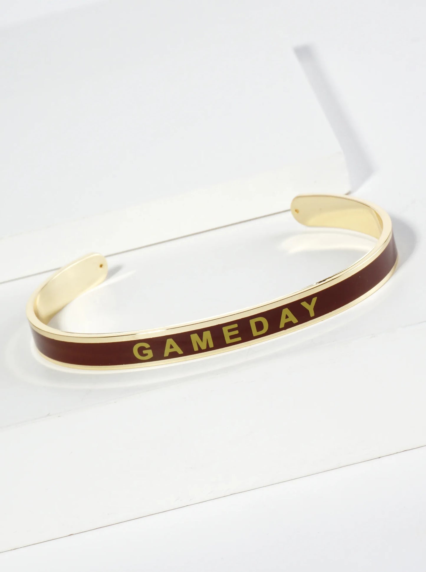 18K Gold Dipped Enamel Game Day Cuff Bracelet