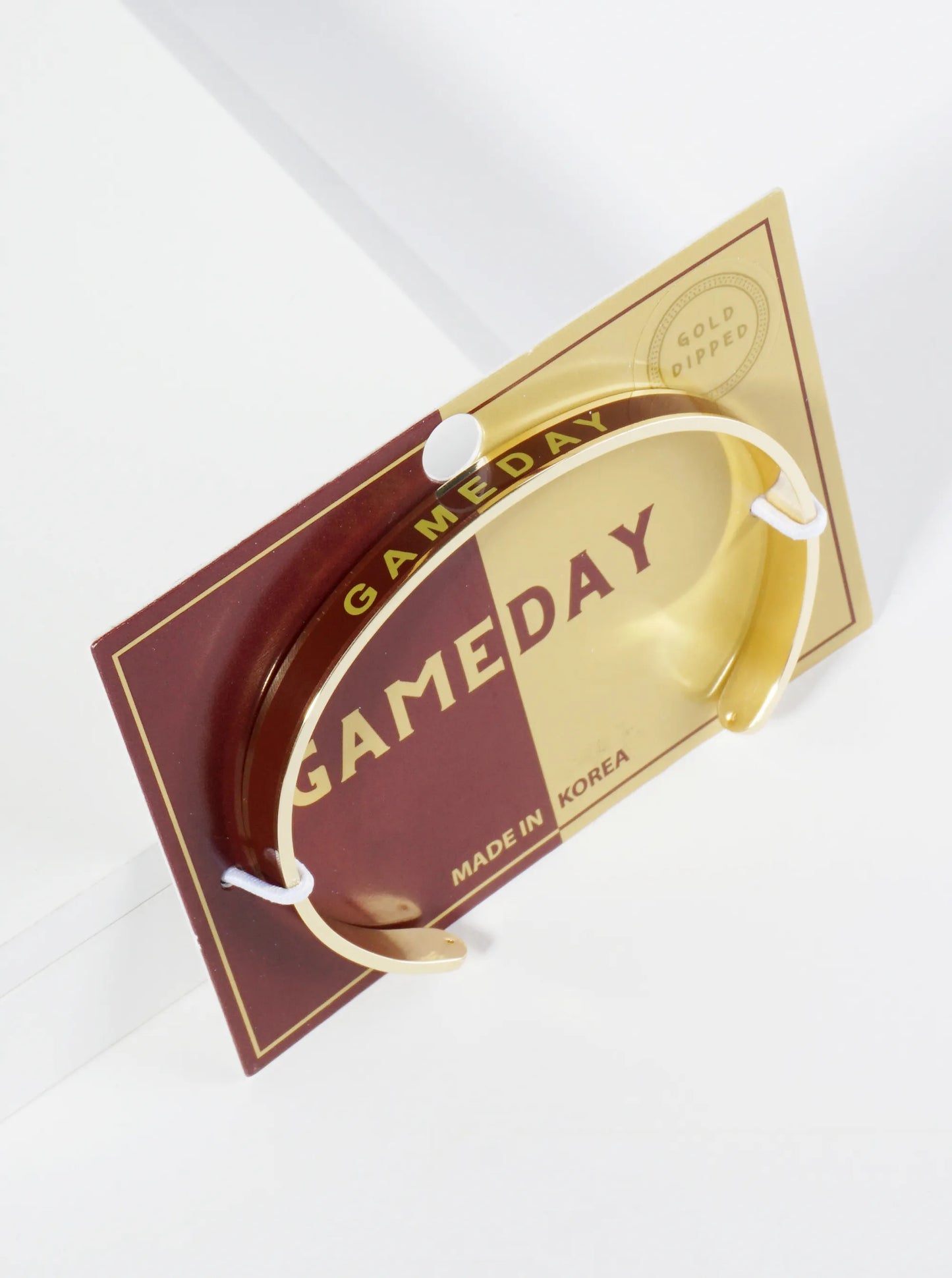 18K Gold Dipped Enamel Game Day Cuff Bracelet