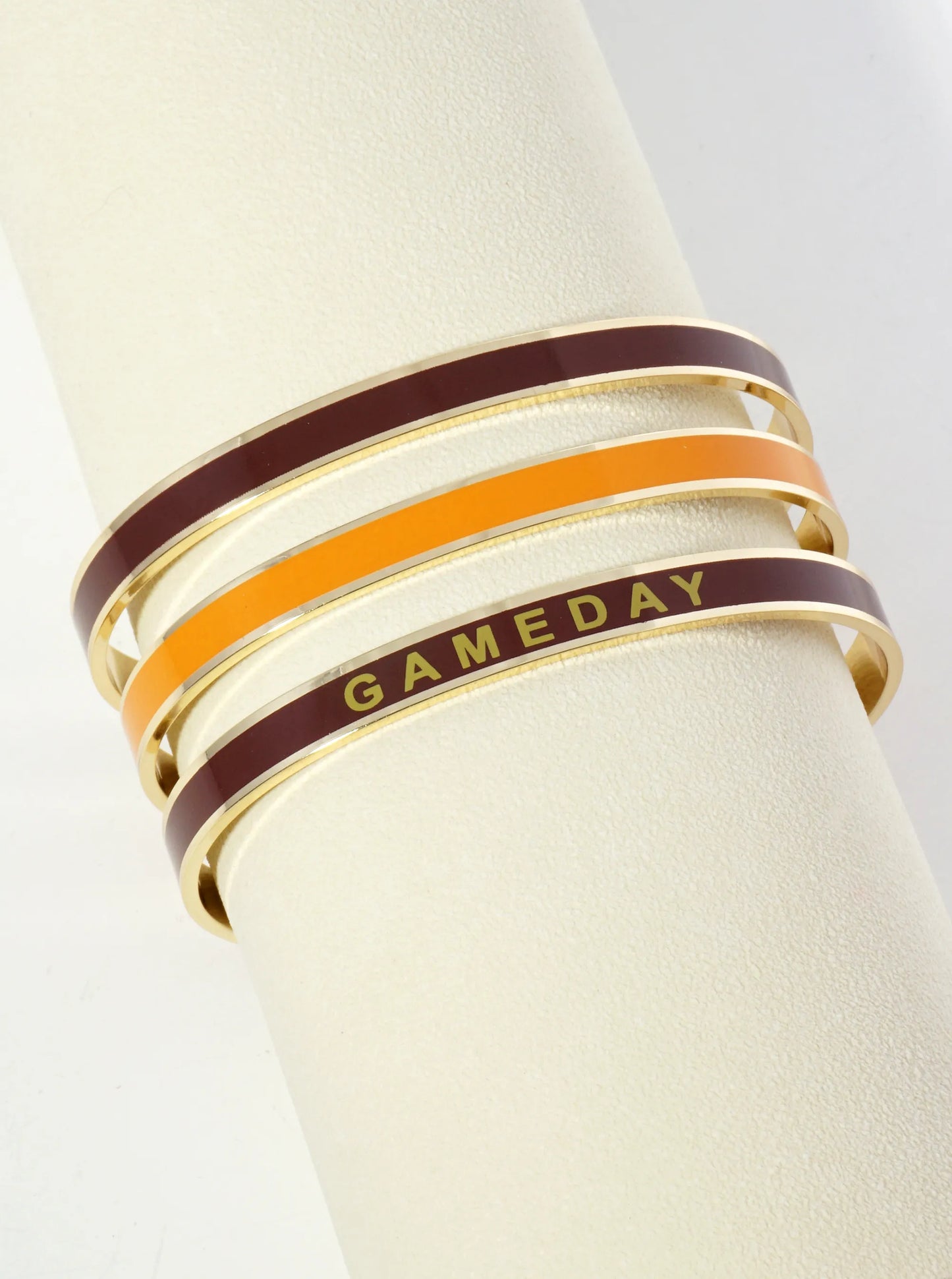 18K Gold Dipped Enamel Game Day Cuff Bracelet