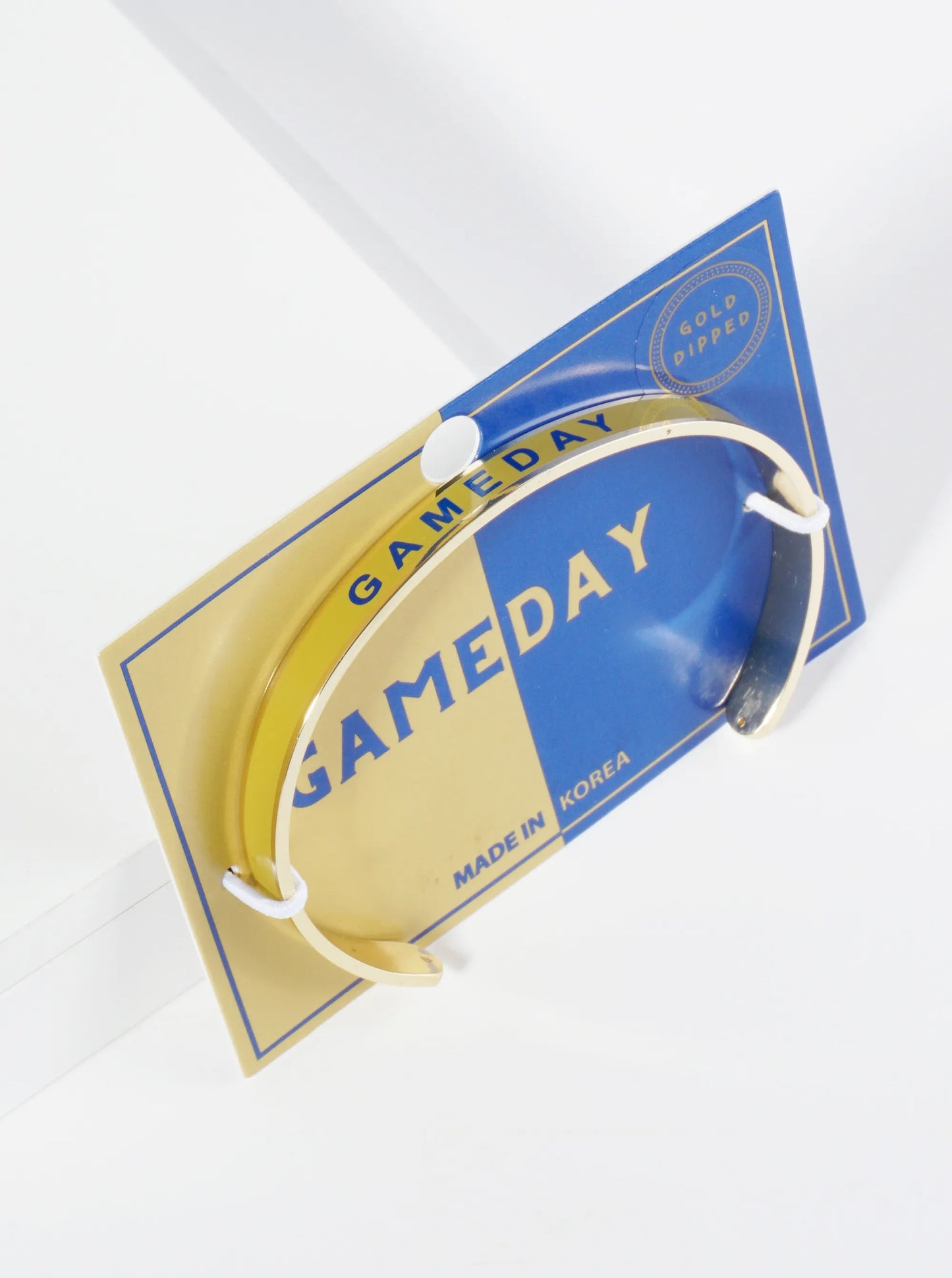 18K Gold Dipped Enamel Game Day Cuff Bracelet