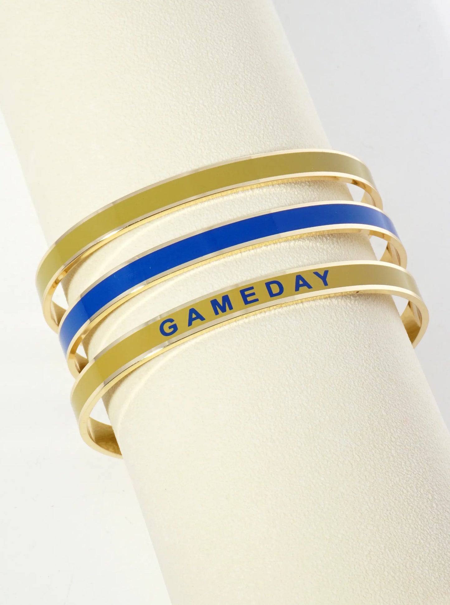 18K Gold Dipped Enamel Game Day Cuff Bracelet