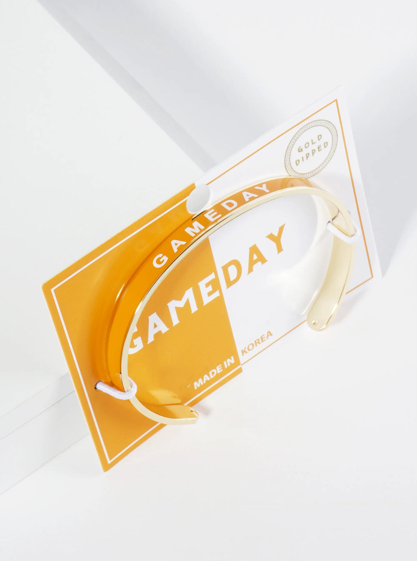18K Gold Dipped Enamel Game Day Cuff Bracelet