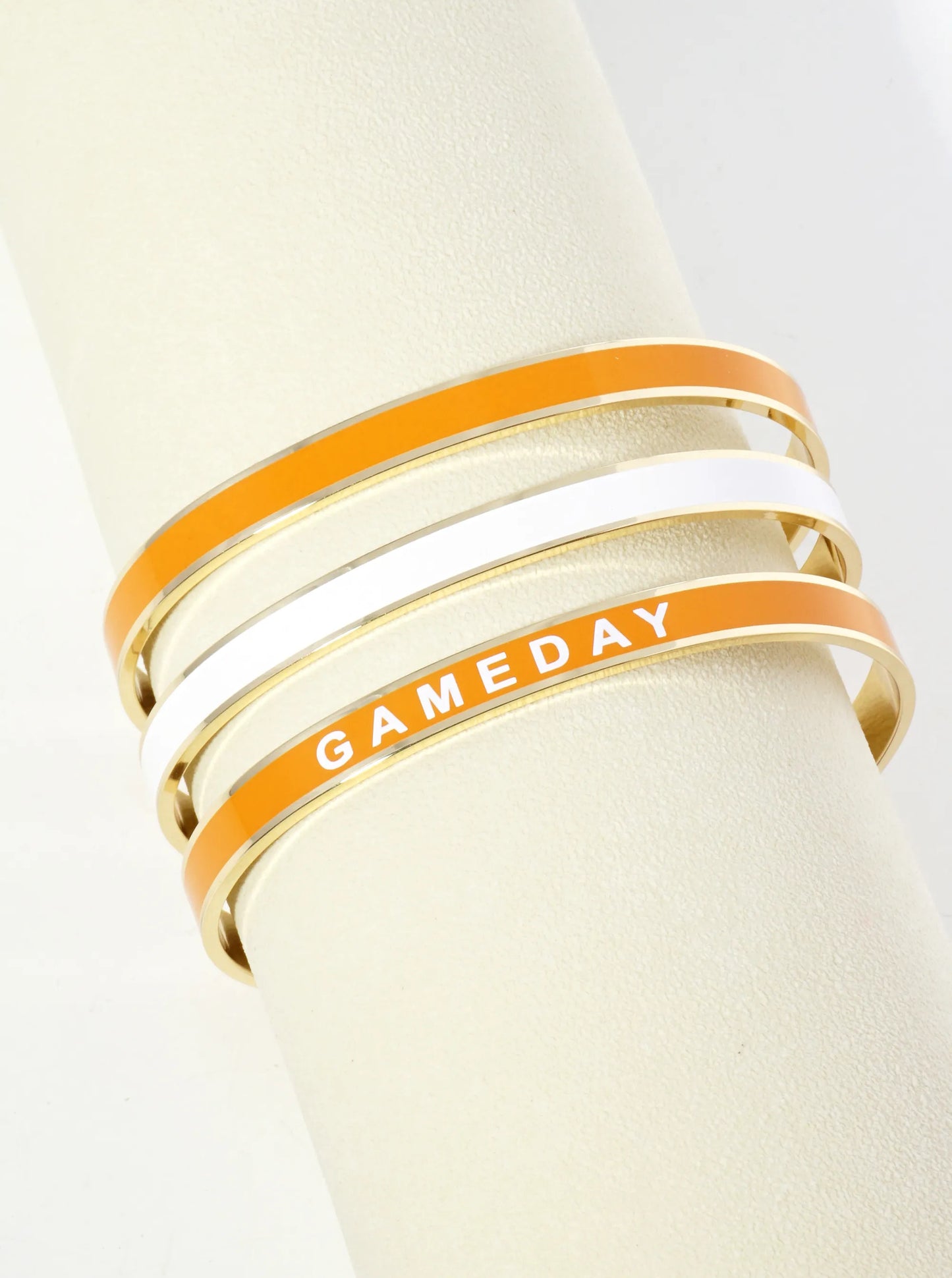 18K Gold Dipped Enamel Game Day Cuff Bracelet