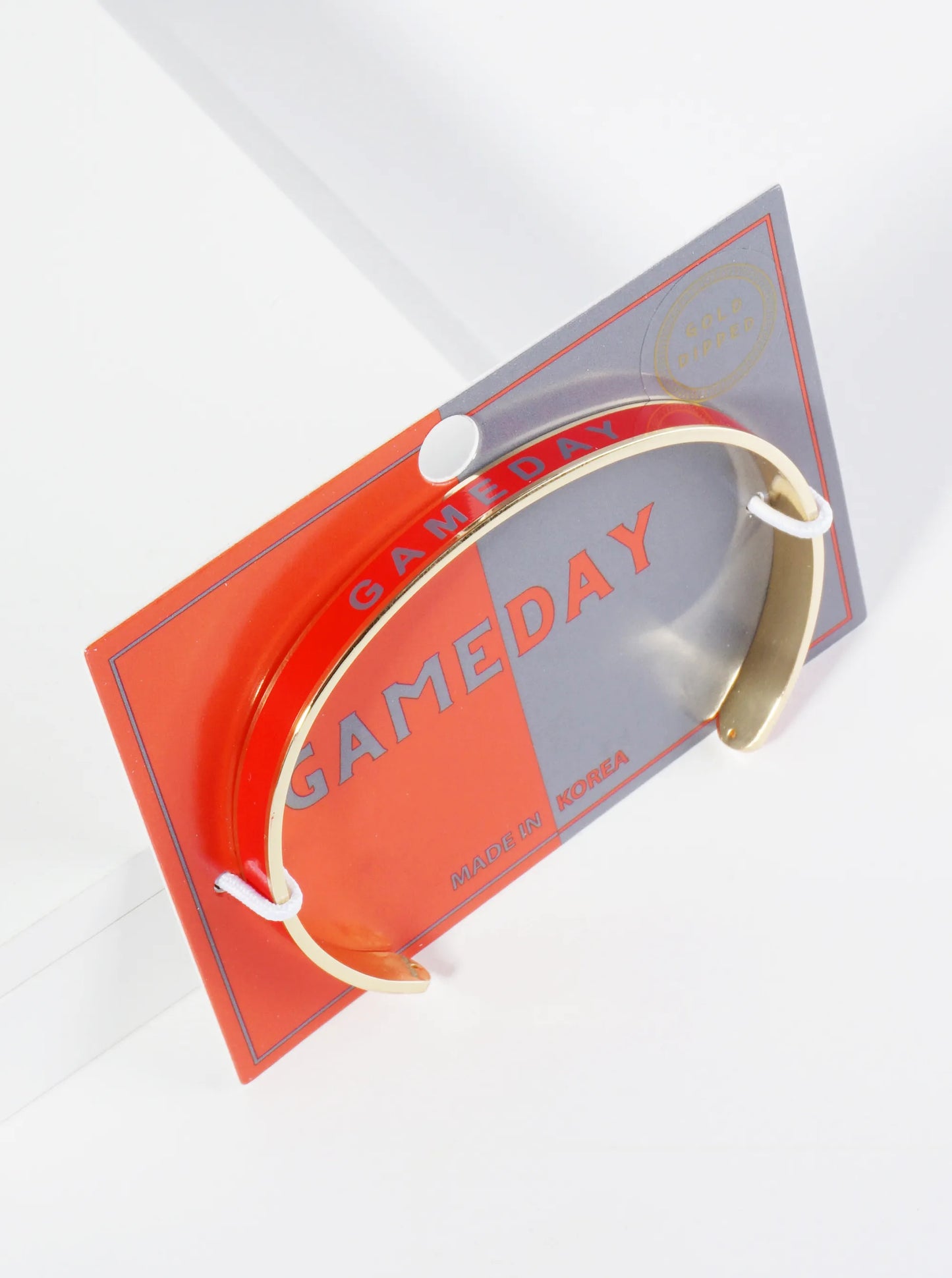 18K Gold Dipped Enamel Game Day Cuff Bracelet