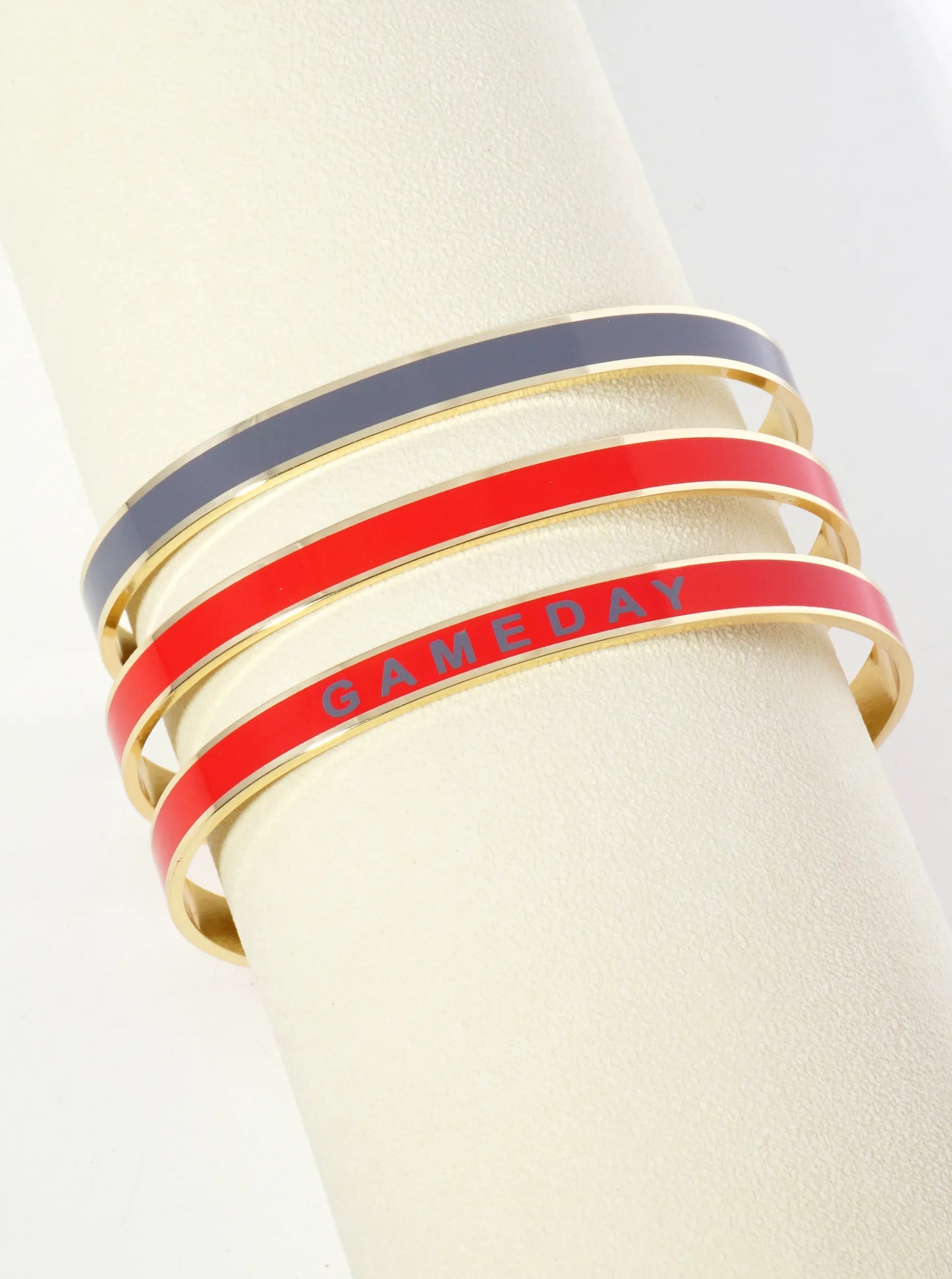 18K Gold Dipped Enamel Game Day Cuff Bracelet