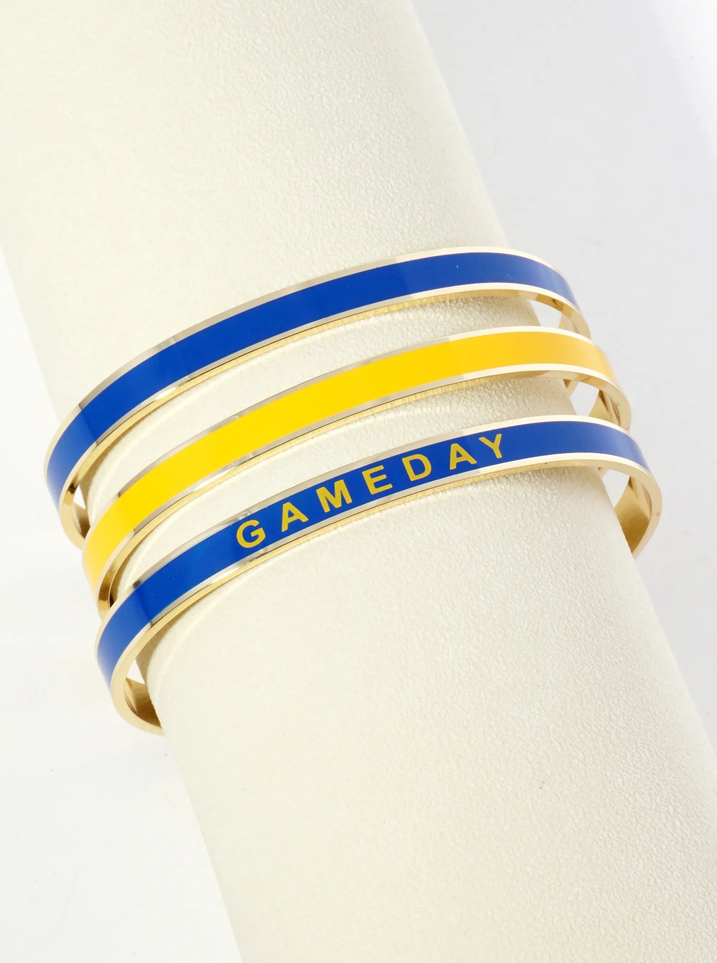 18K Gold Dipped Enamel Game Day Cuff Bracelet