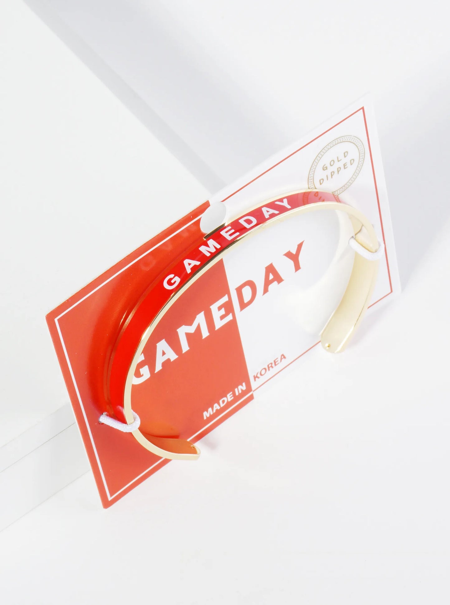 18K Gold Dipped Enamel Game Day Cuff Bracelet