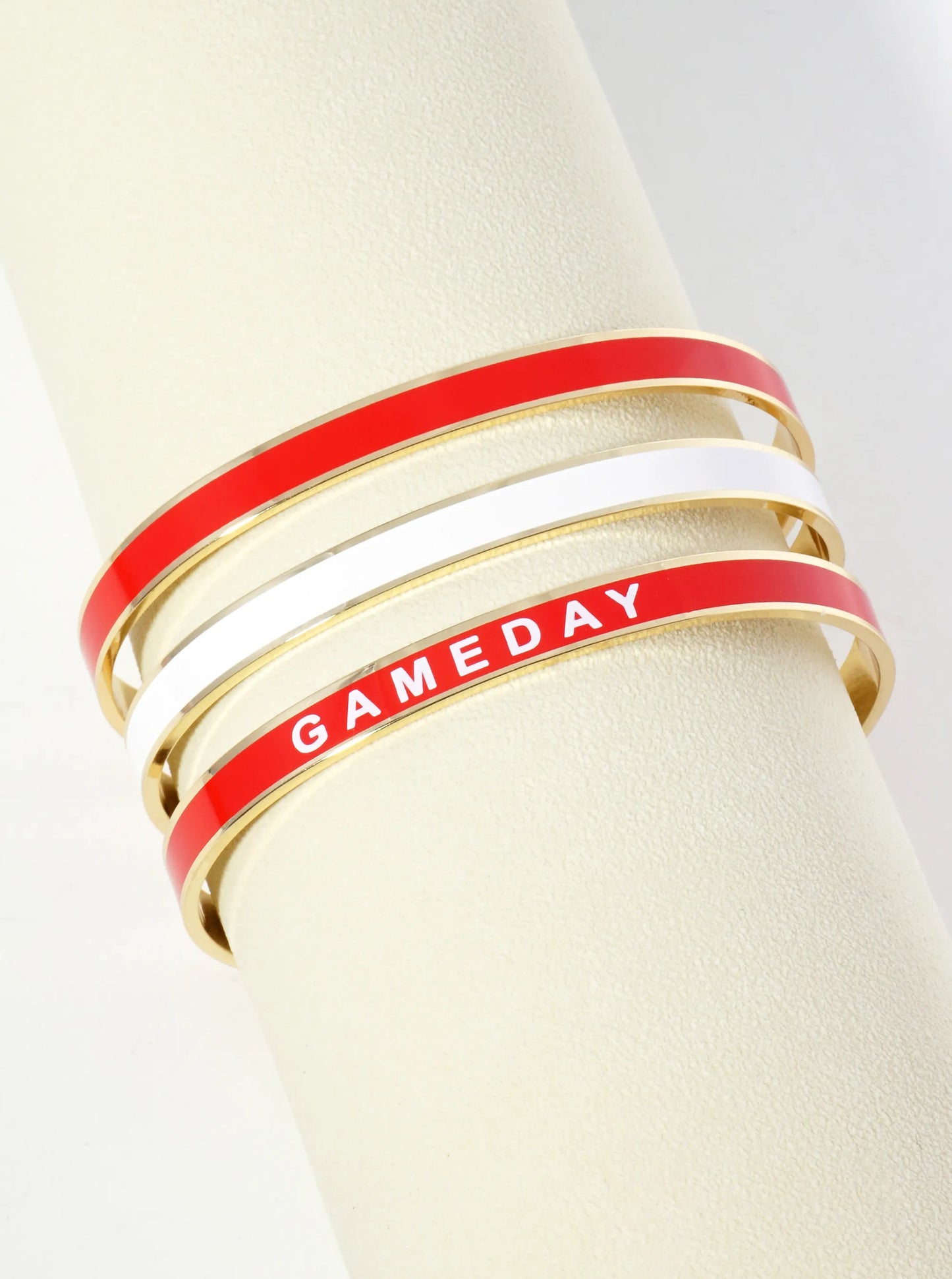 18K Gold Dipped Enamel Game Day Cuff Bracelet