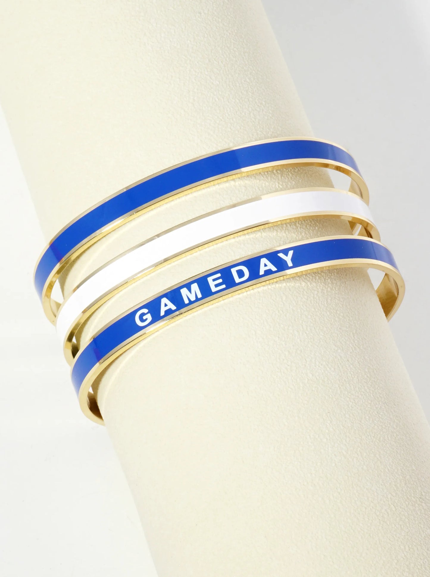 18K Gold Dipped Enamel Game Day Cuff Bracelet