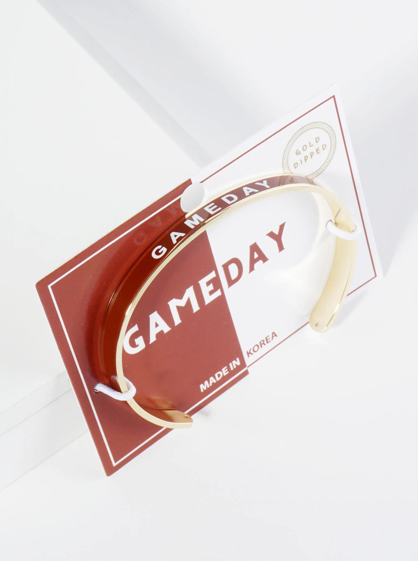 18K Gold Dipped Enamel Game Day Cuff Bracelet