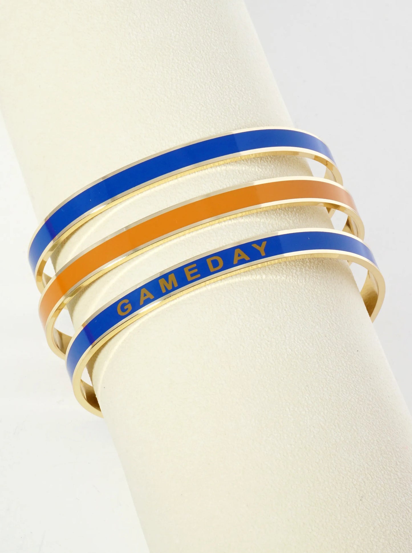 18K Gold Dipped Enamel Game Day Cuff Bracelet