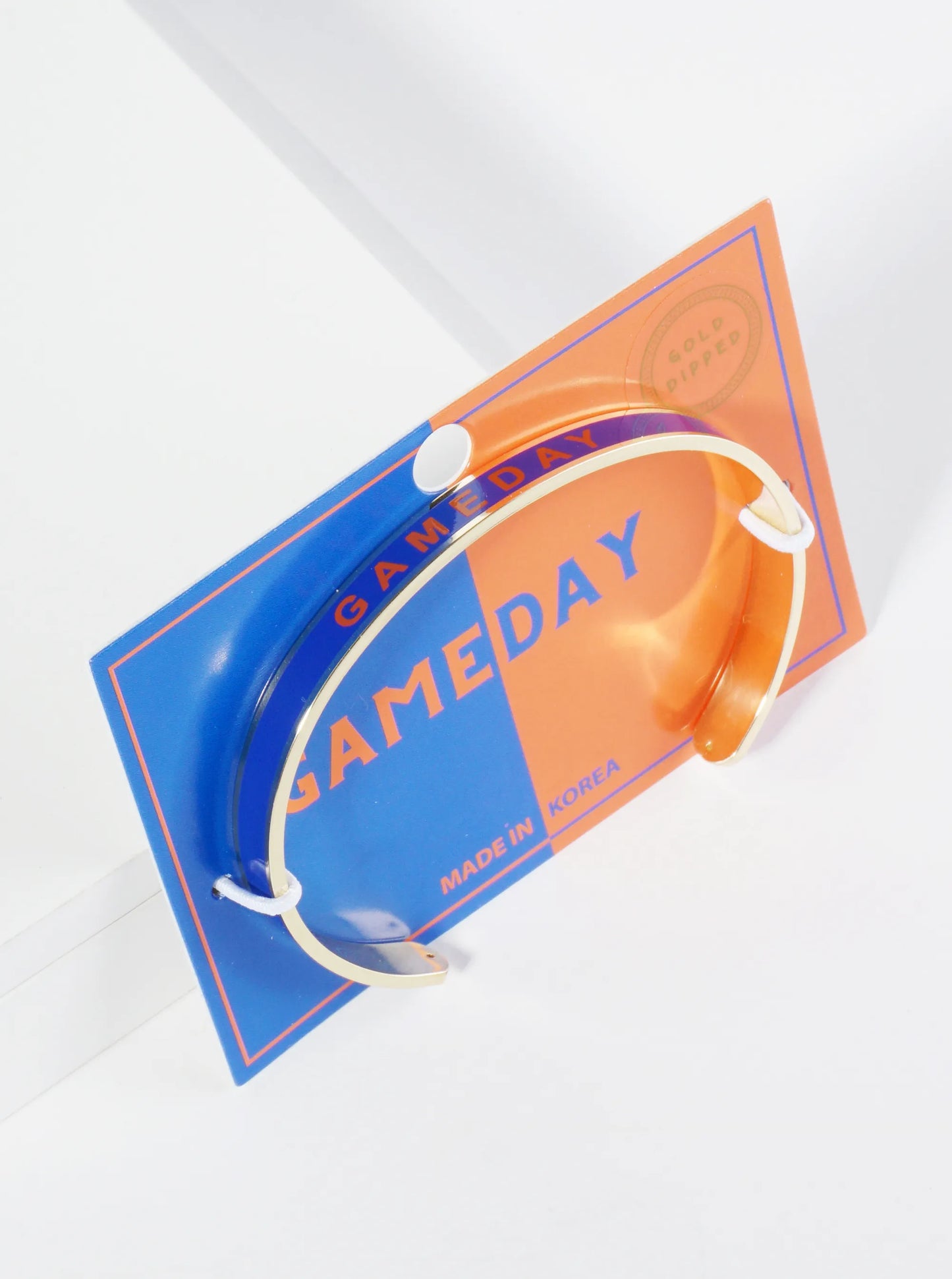 18K Gold Dipped Enamel Game Day Cuff Bracelet