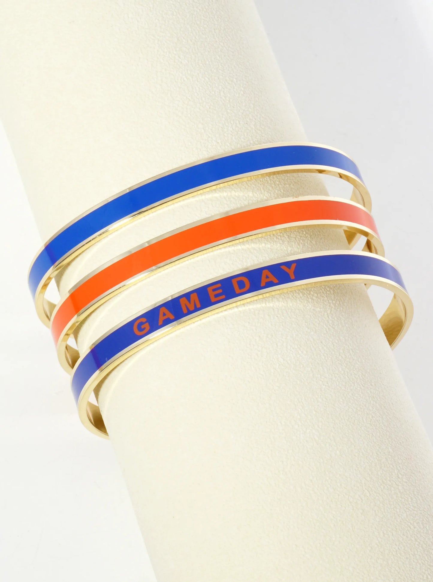 18K Gold Dipped Enamel Game Day Cuff Bracelet