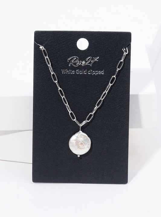 18K-Gold-Dipped Freshwater-Pearl Pendant Necklace