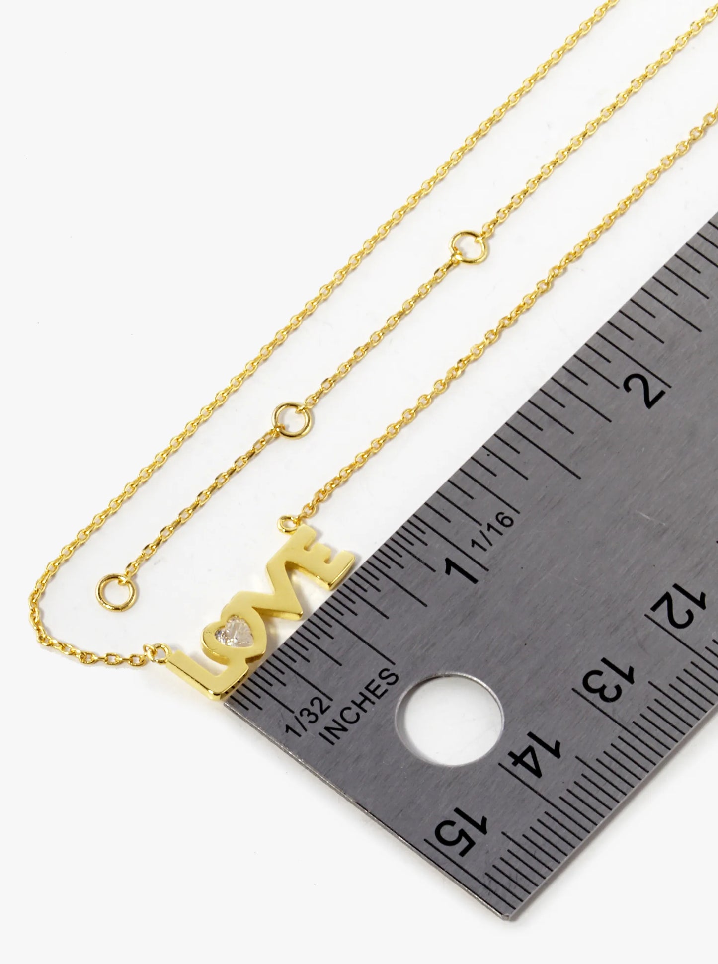 18K Gold Dipped LOVE Pendant Necklace