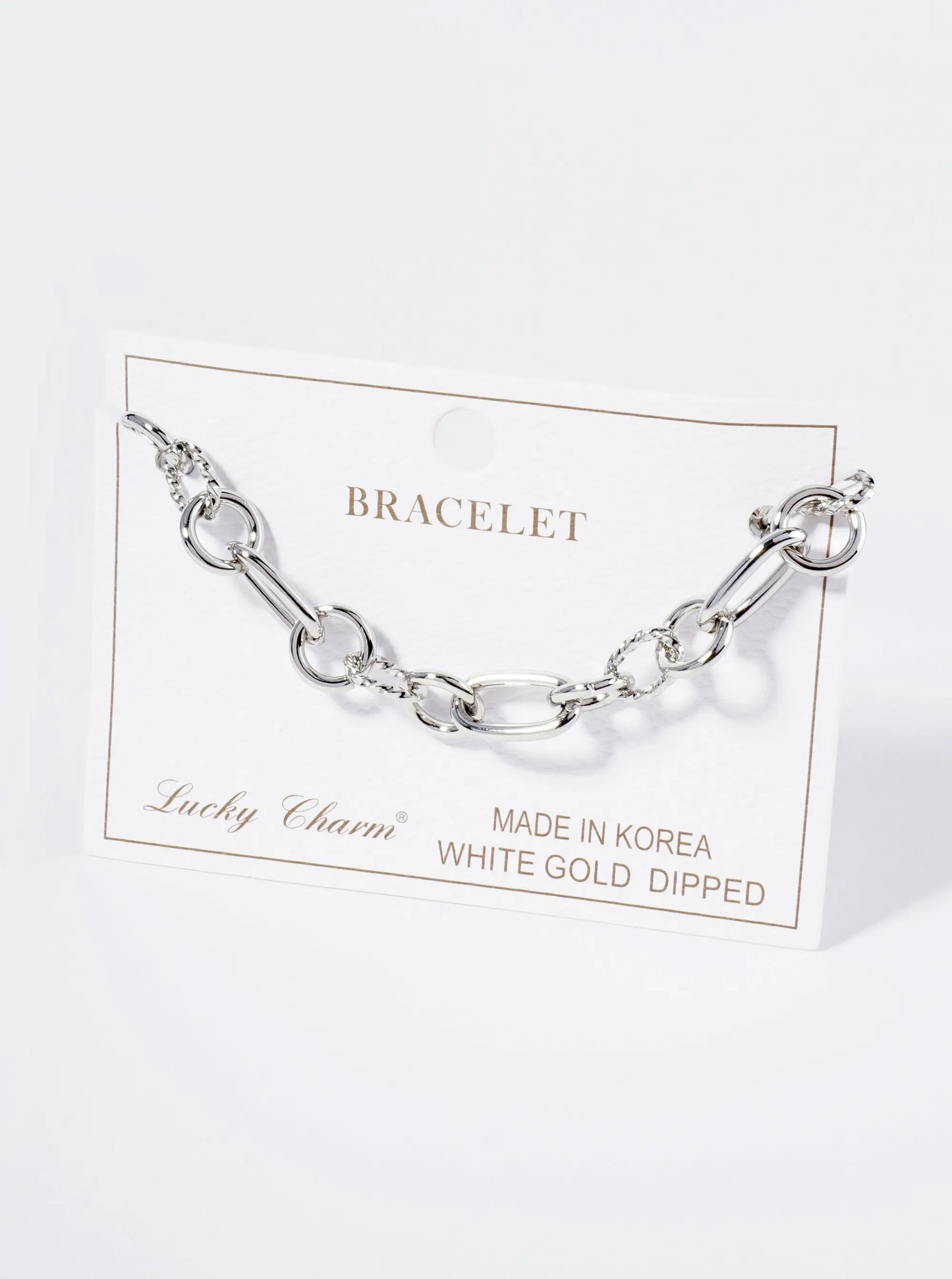 18K Gold Dipped Link Chain Bracelet
