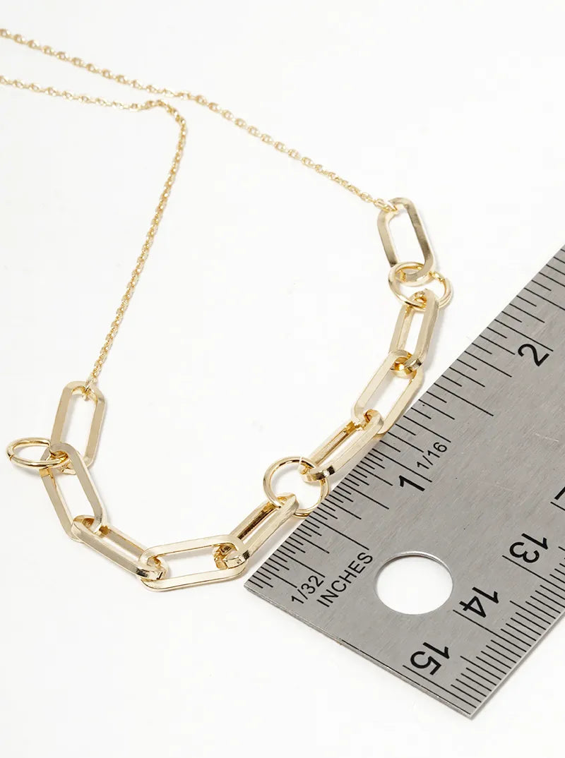 18K Gold Dipped Link Chain Necklace