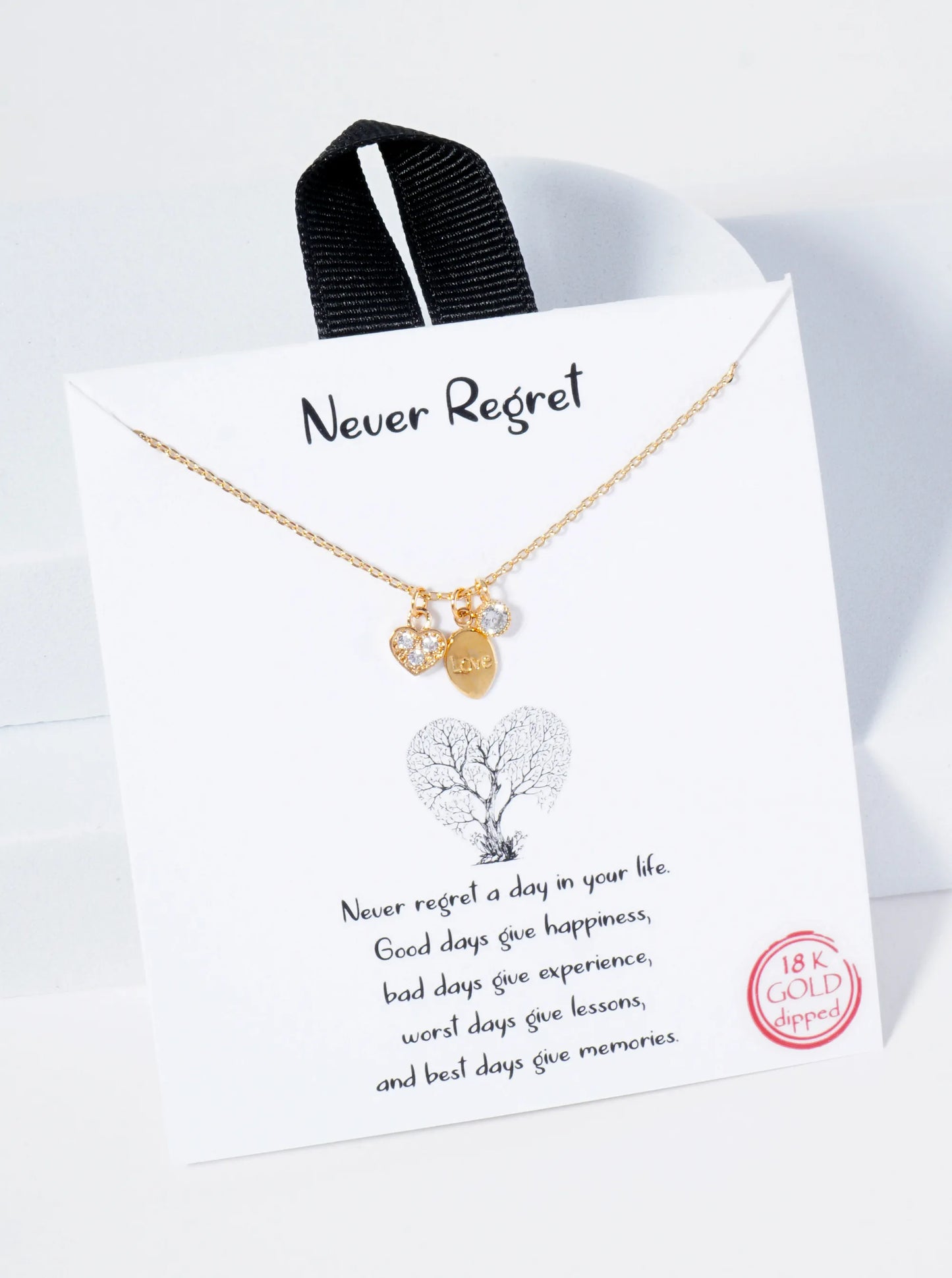 18K Gold Dipped Love Engraved Oval CZ Pave Heart Pendant Necklace