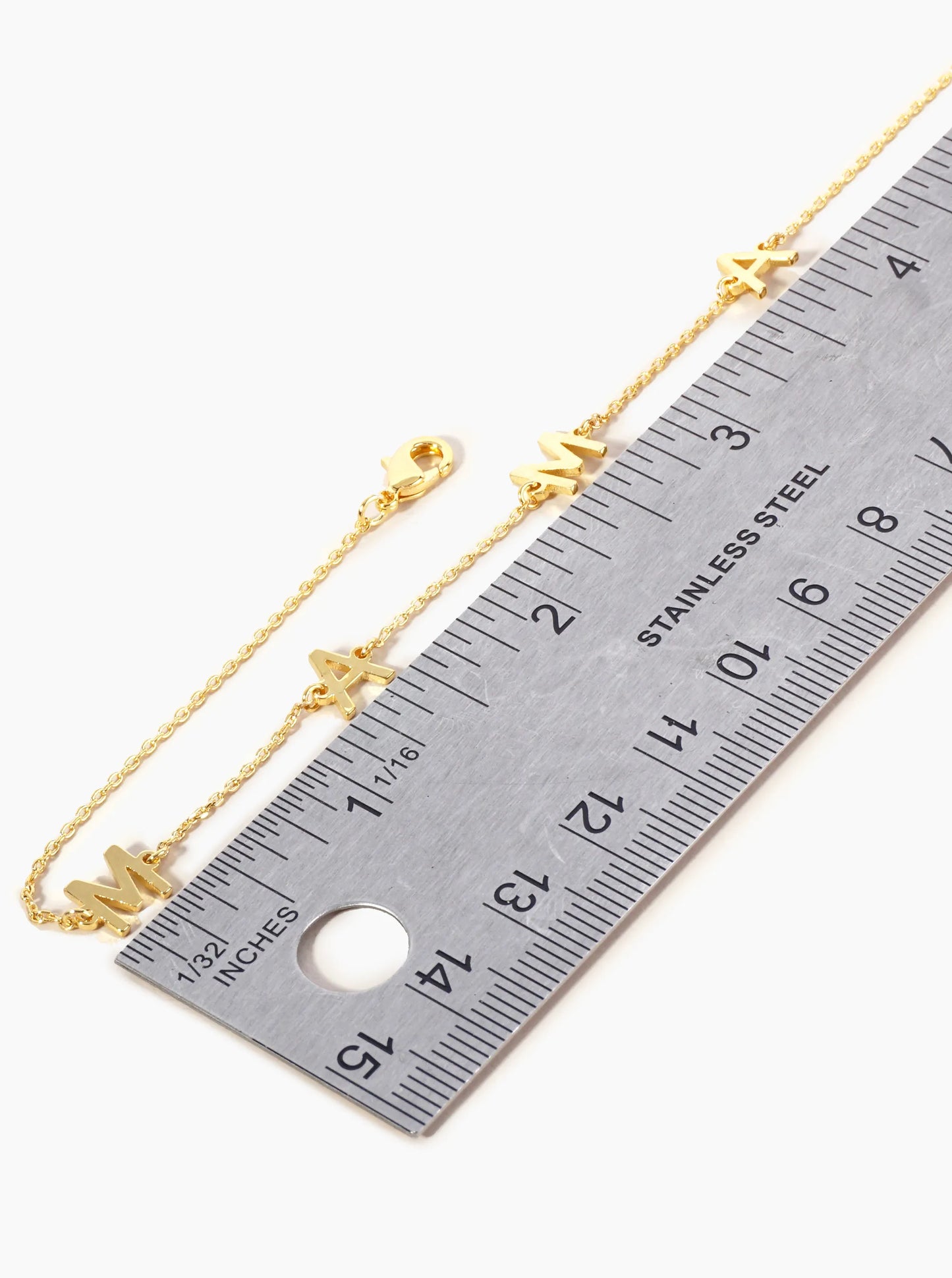 18K Gold Dipped MAMA Brass Chain Anklet