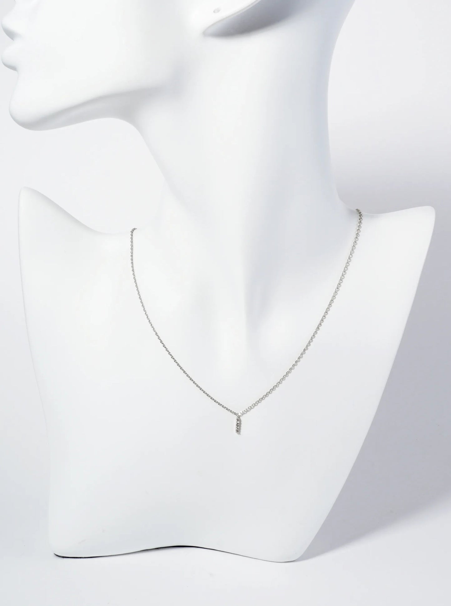 18K Gold Dipped Micro CZ Pave Initial Pendant Necklace