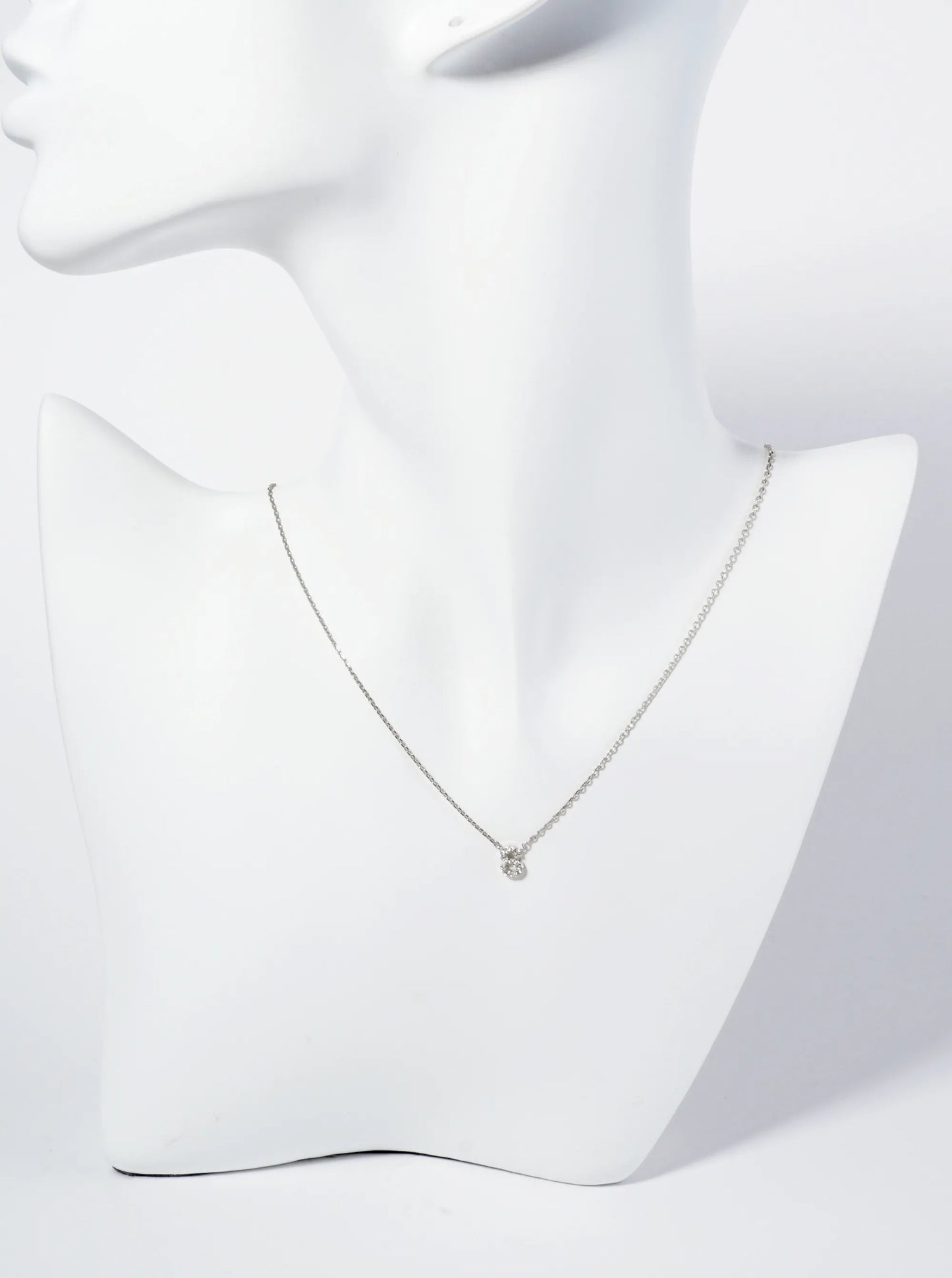 18K Gold Dipped Micro CZ Pave Initial Pendant Necklace
