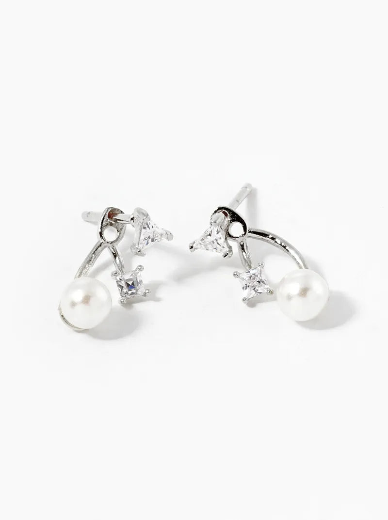 18K-Gold-Dipped Pearl Drop Earring Jackets