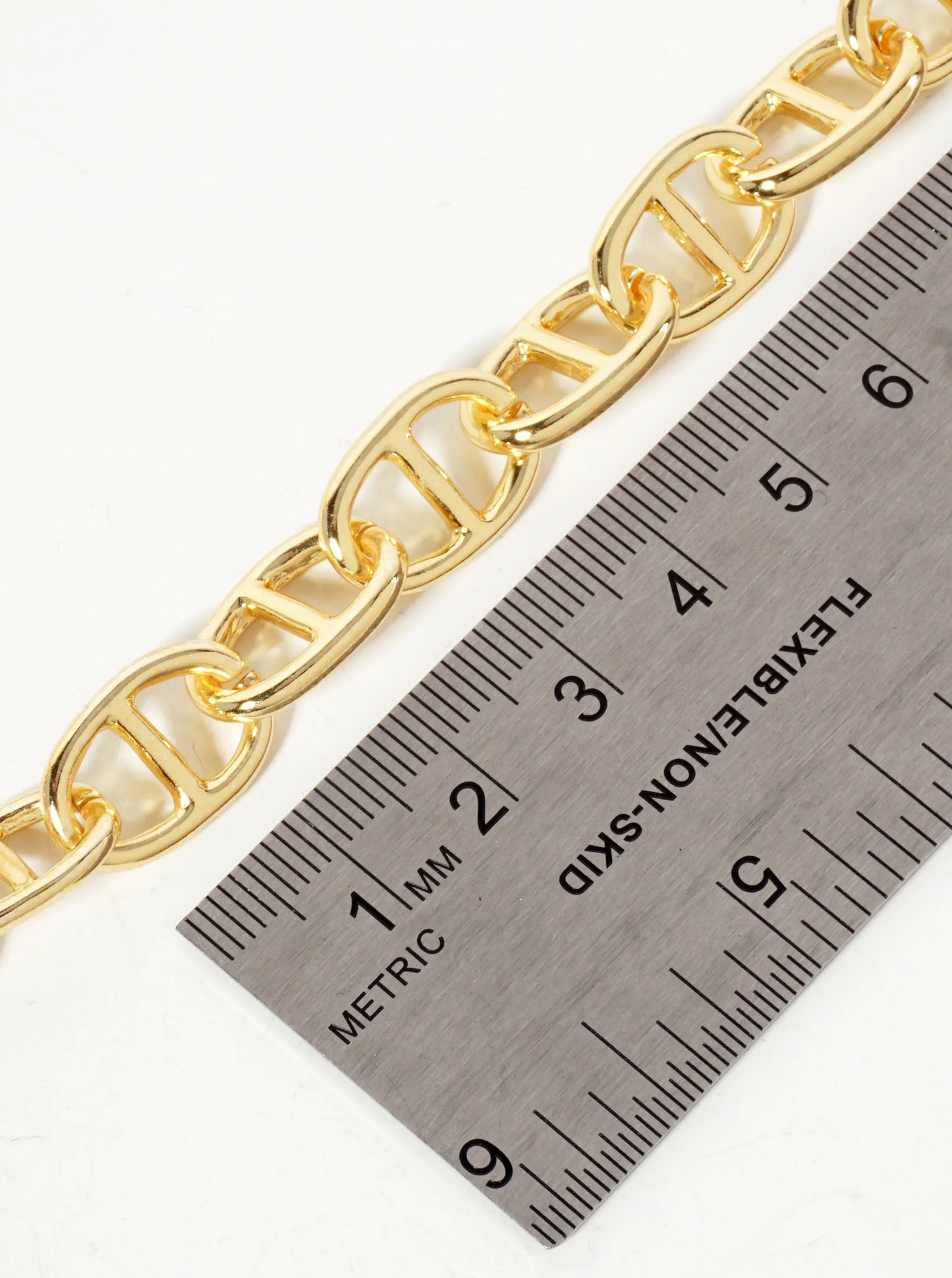 18K-Gold-Dipped Polished 17mm Mariner-Chain Necklace