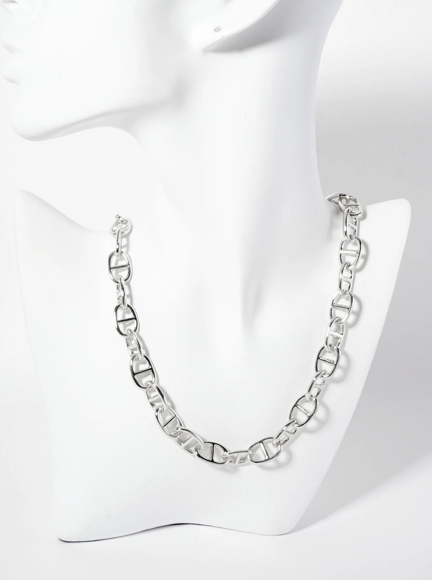 18K-Gold-Dipped Polished 17mm Mariner-Chain Necklace
