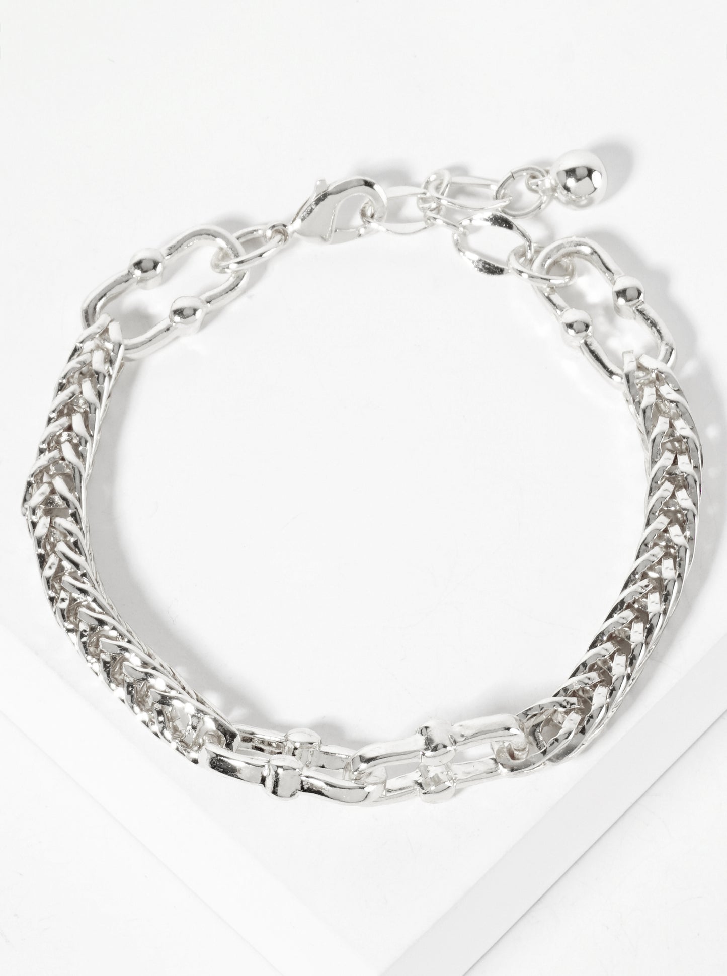 18K-Gold-Dipped Polished Brass 5mm Wheat-Chain Bracelet