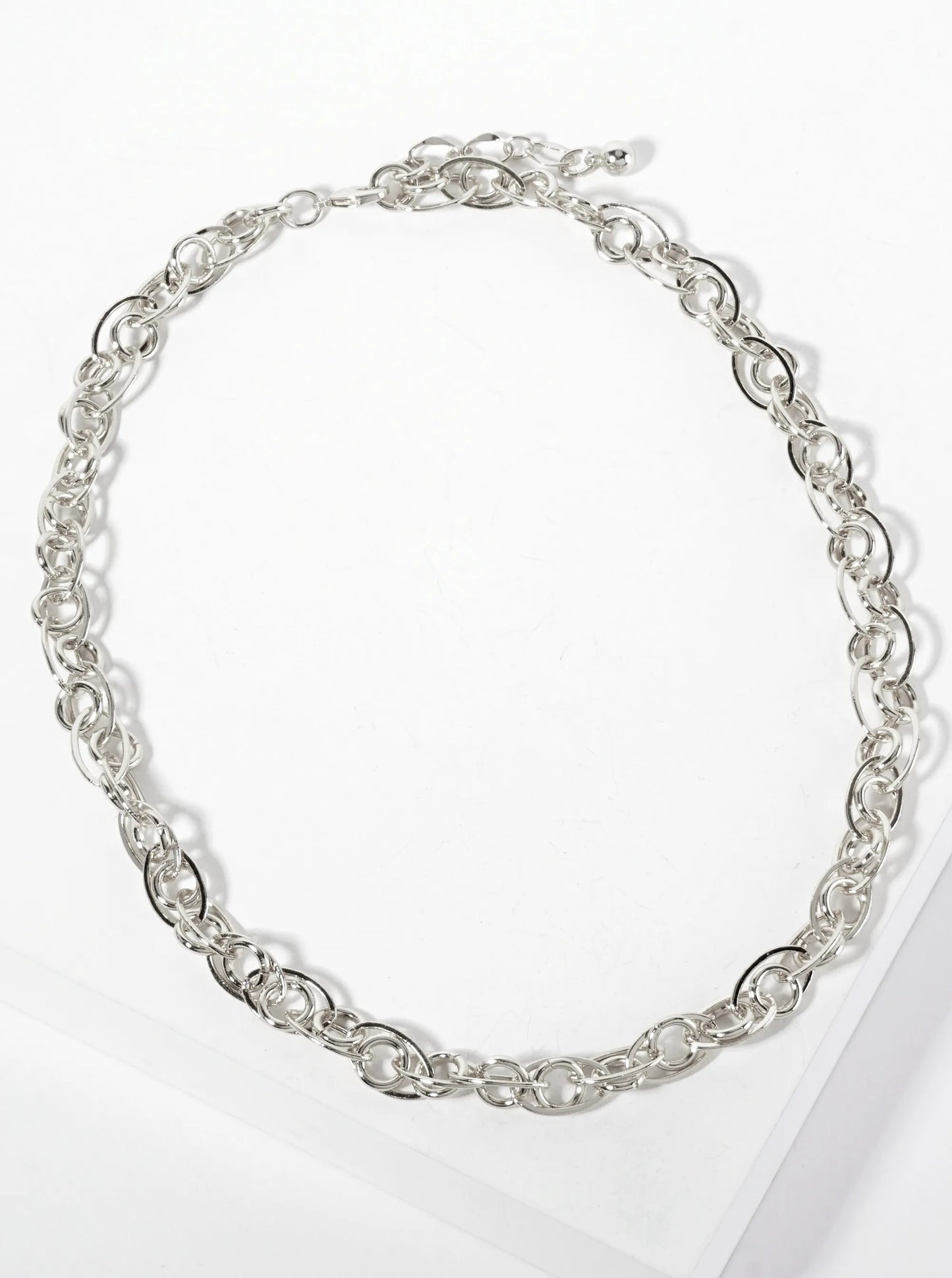 18K-Gold-Dipped Polished Brass Interwoven Chain Necklace