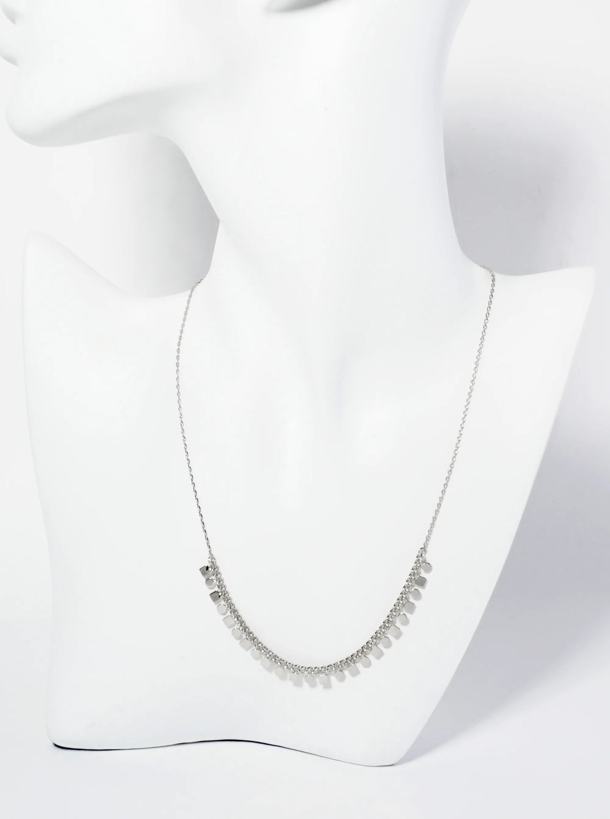 18K Gold Dipped Polished Geometric Charm Necklace