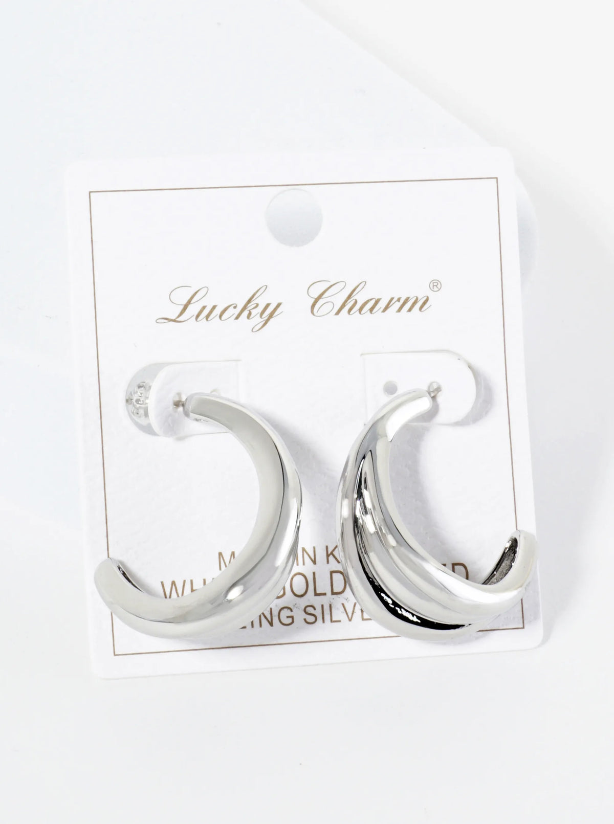 18K Gold Dipped Textured 30mm Tapered Open Hoop Earrings