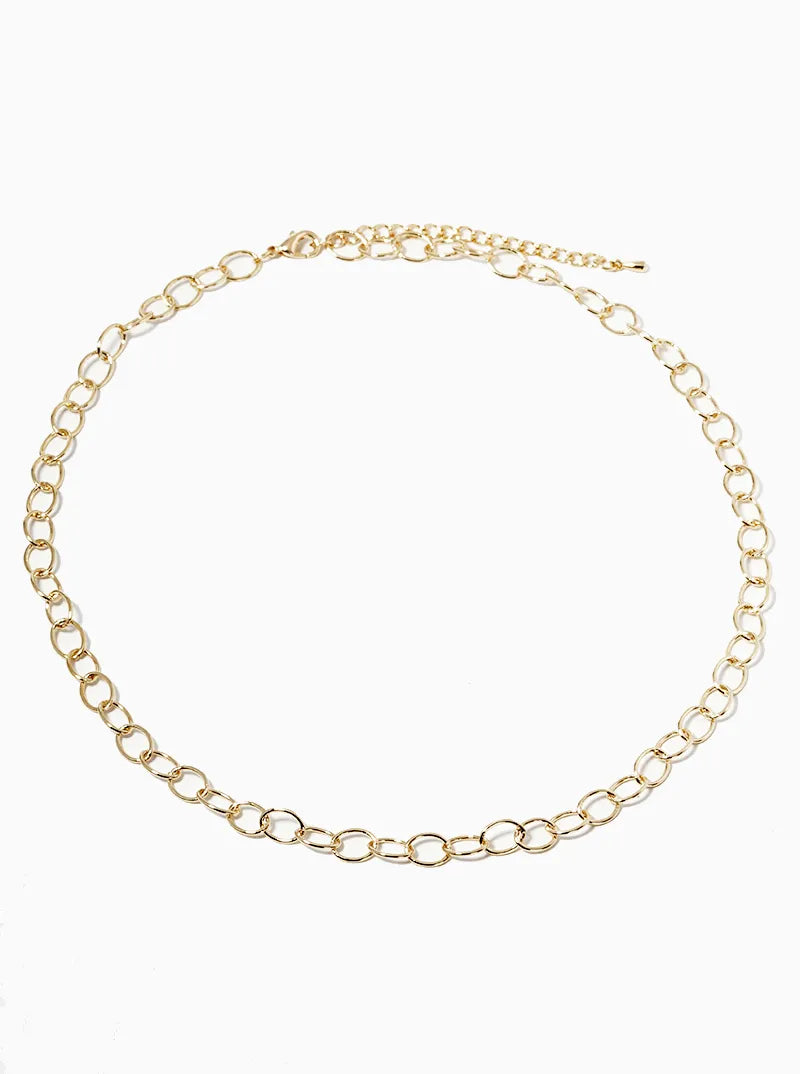 18k Gold Dipped Link Chain Necklace