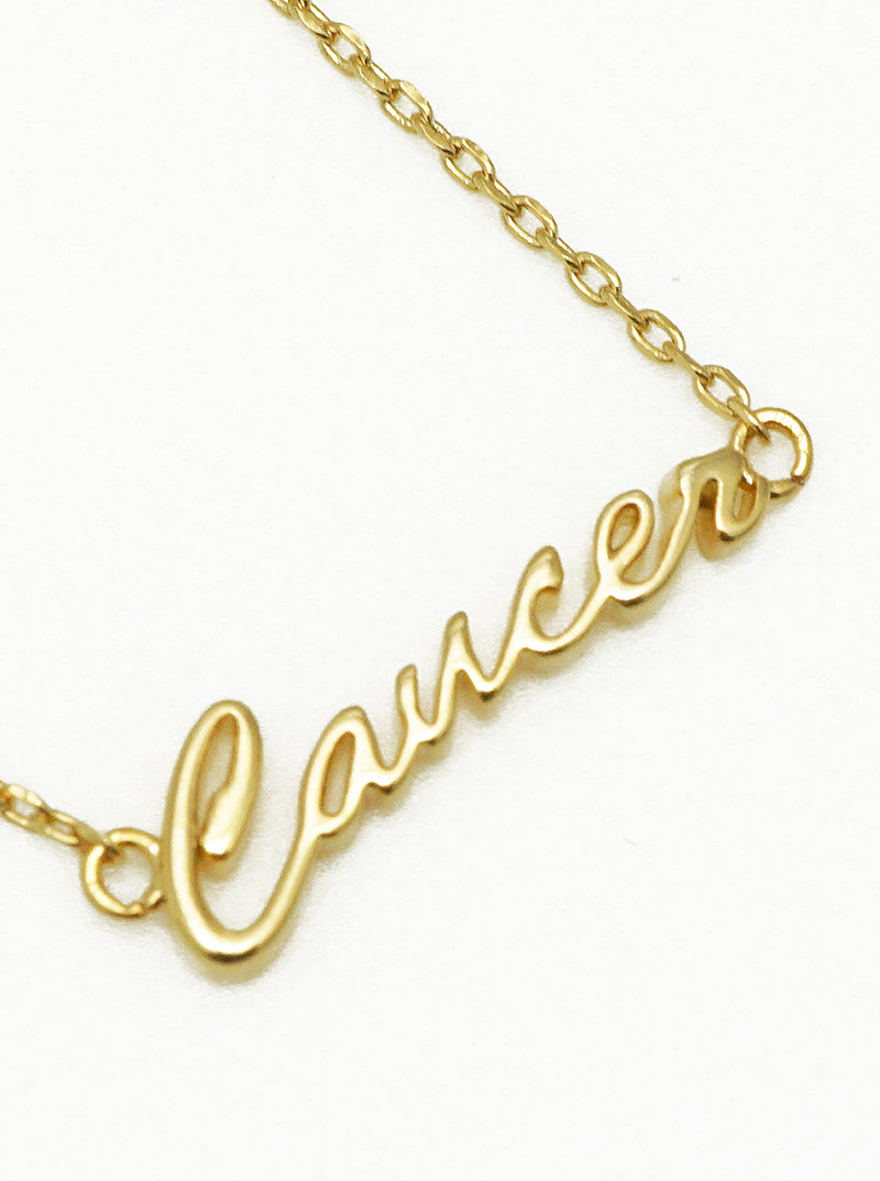 18k Gold Dipped Zodiac Pendant Delicate Necklace