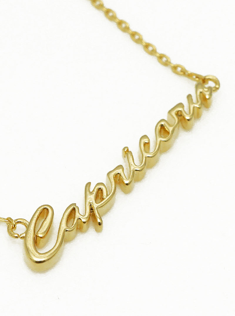 18k Gold Dipped Zodiac Pendant Delicate Necklace